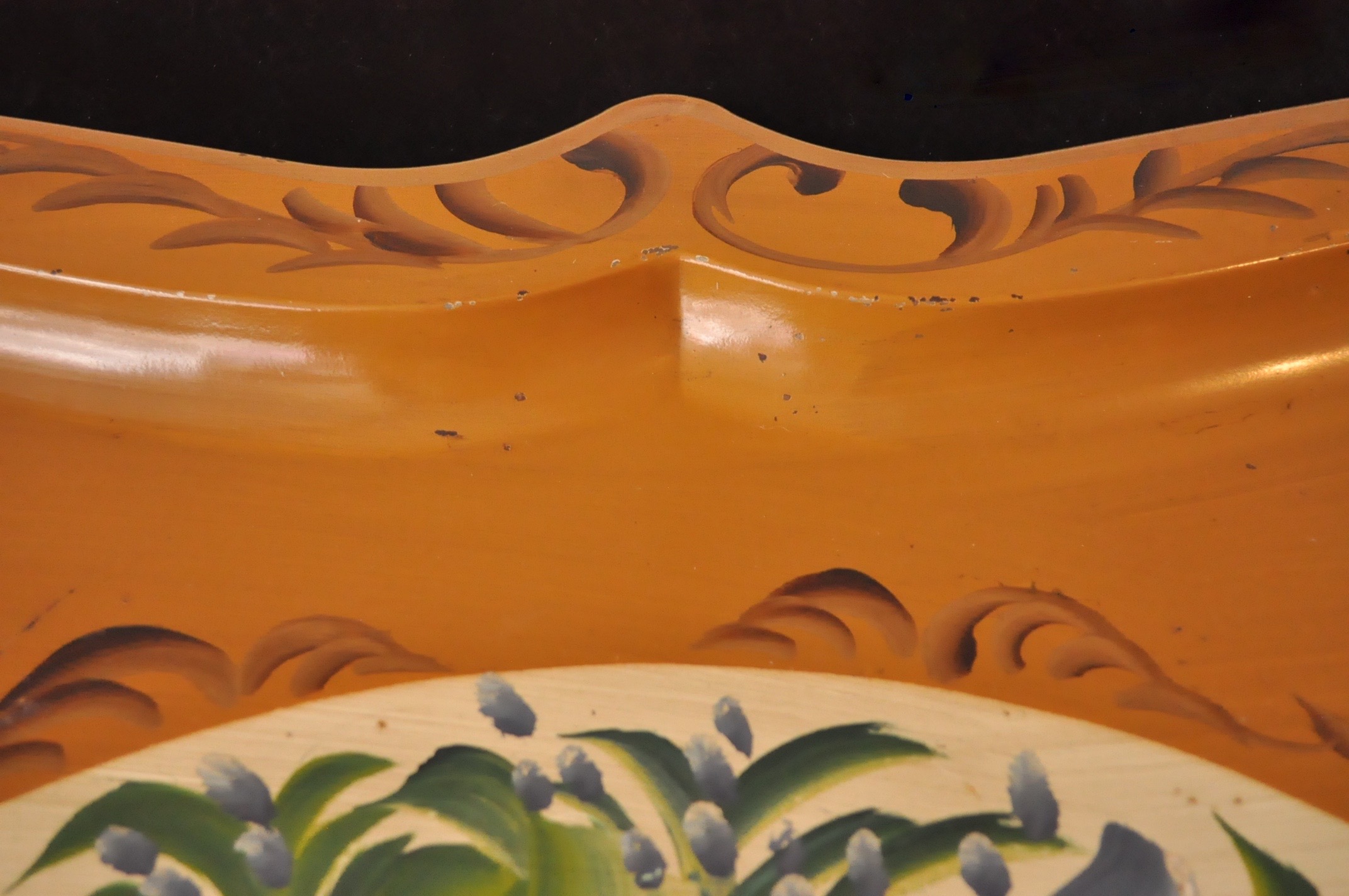 Painted Metal Serving Tray EBTH