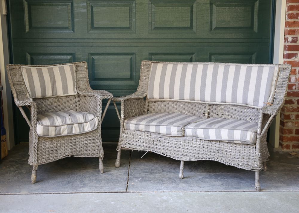 Vintage Wicker Patio Furniture Ebth