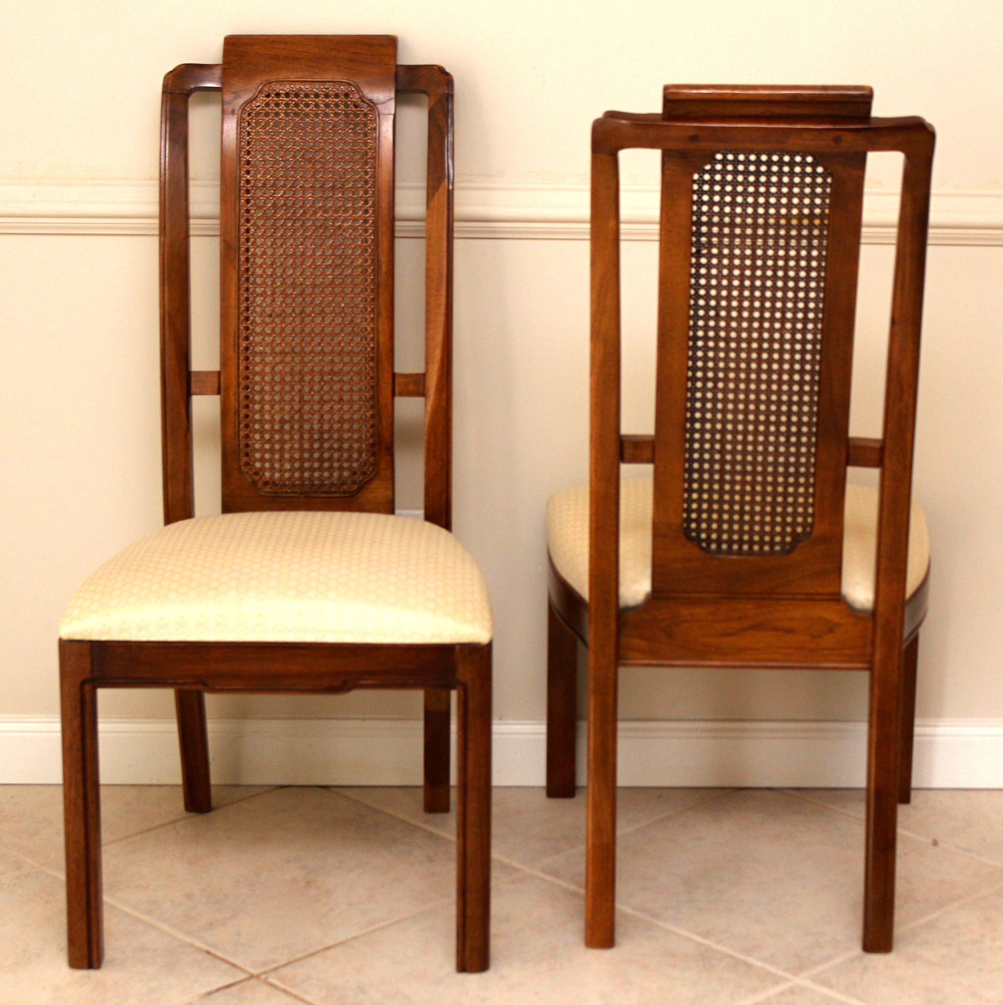 Four Cane Back Thomasville Mystique Collection Dining Chairs | EBTH
