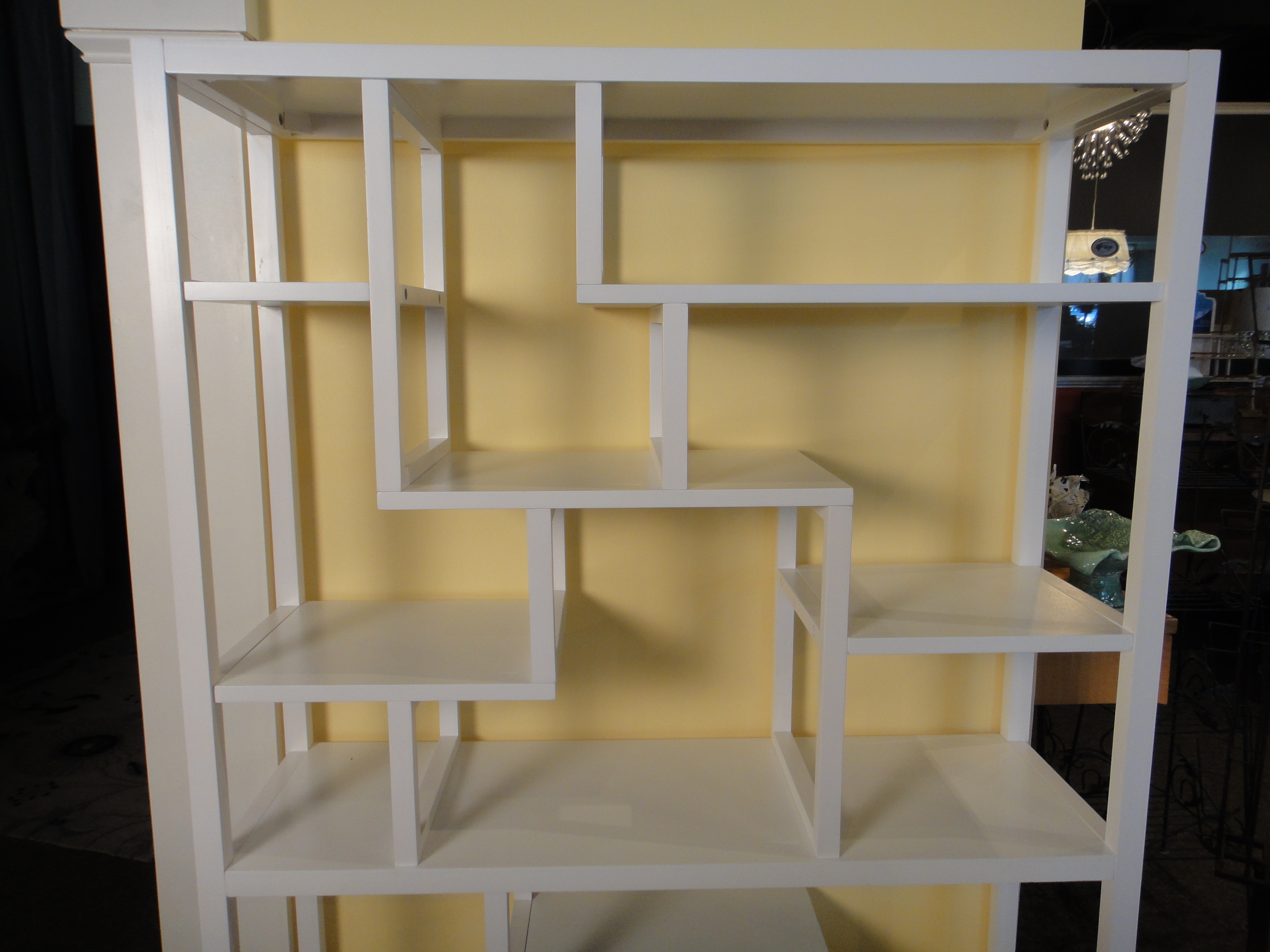 White Wooden Display Shelf EBTH