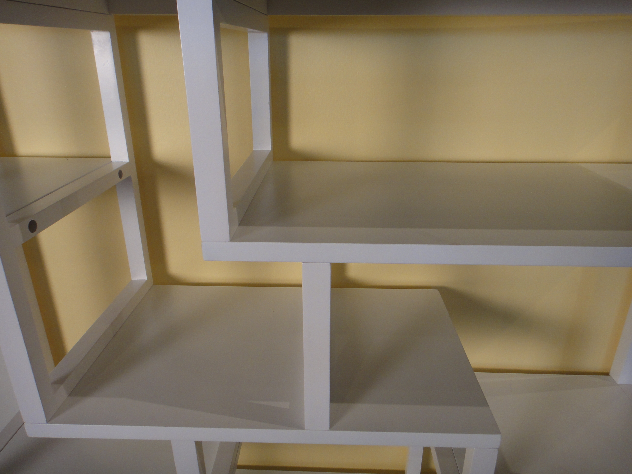 White Wooden Display Shelf EBTH