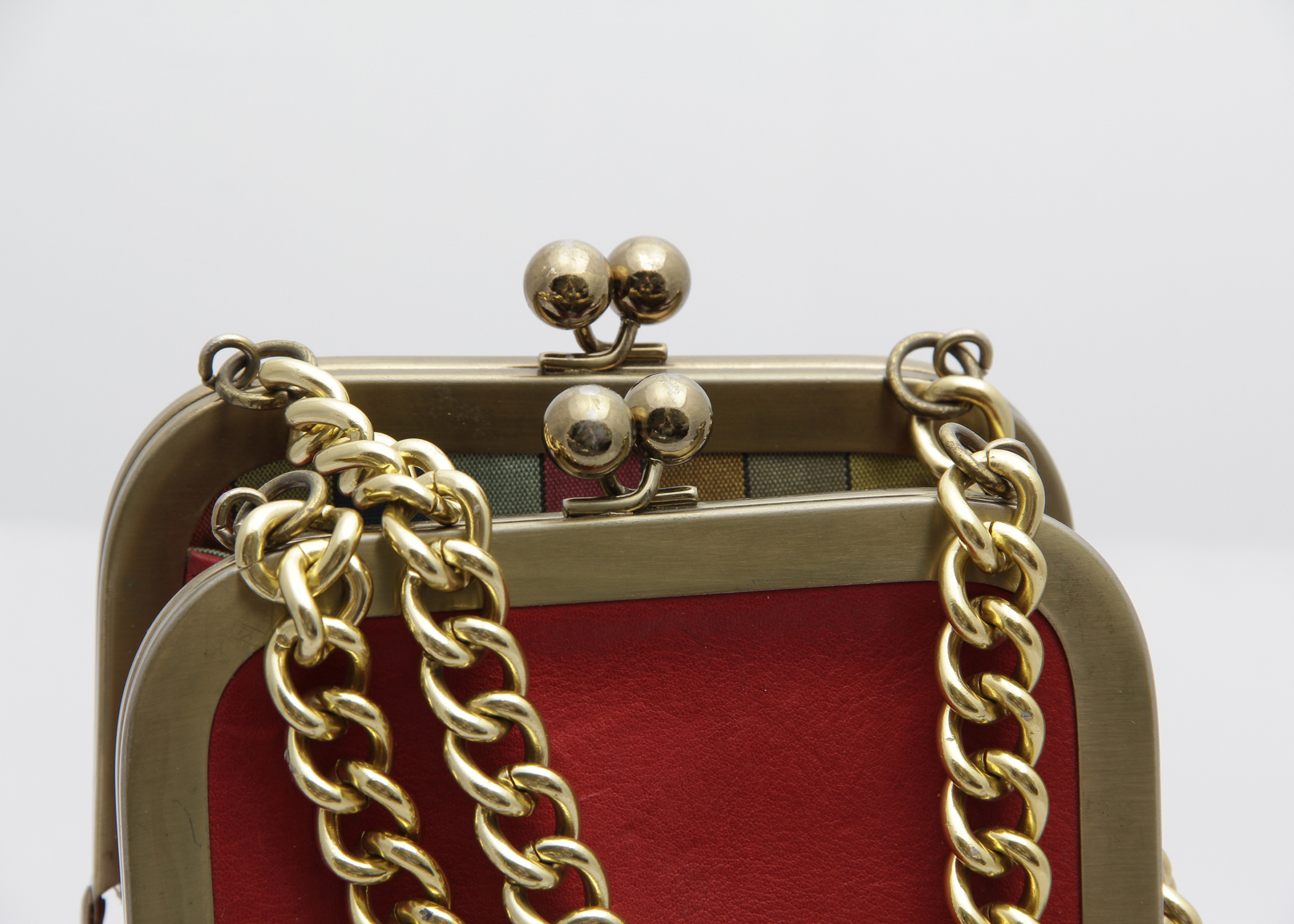 Vintage Bonnie Cashin Coach Double Kiss Lock Handbag | EBTH