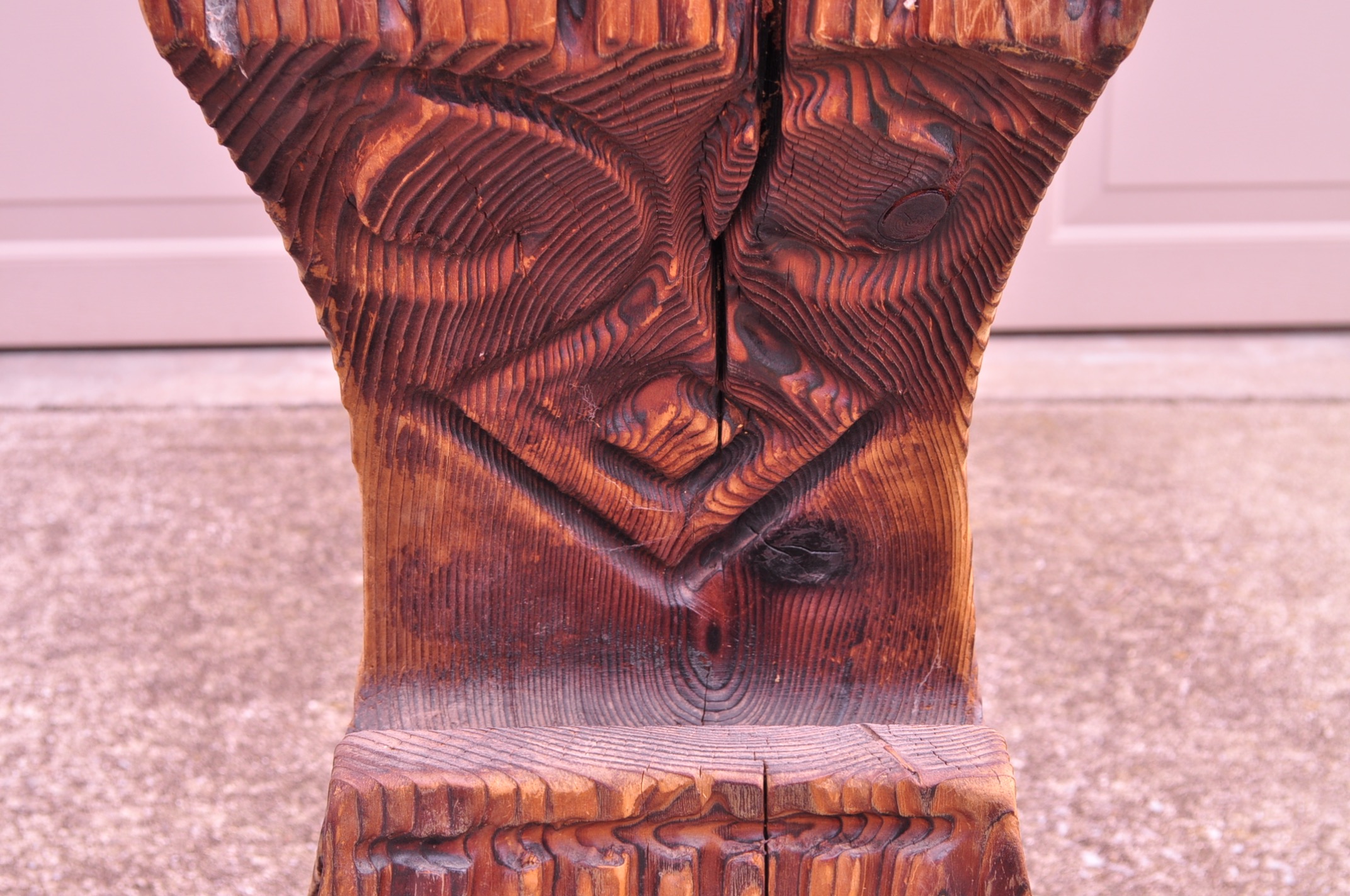 Pair of 1970s Witco Carved Tiki Bar Stools EBTH