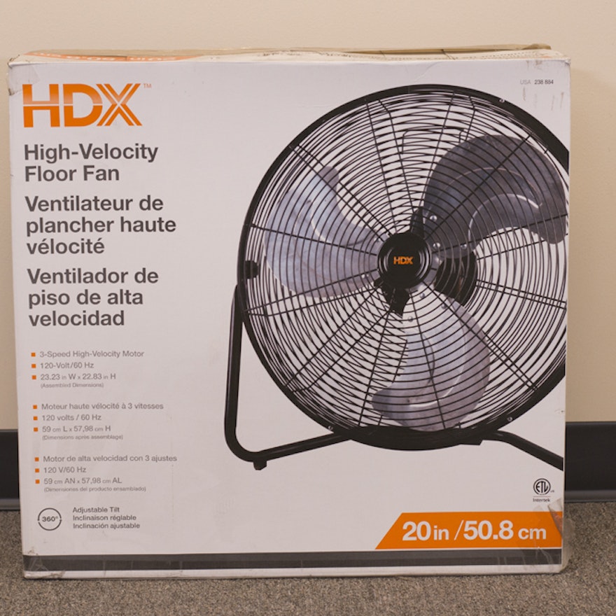 High Velocity Floor Fan Ebth