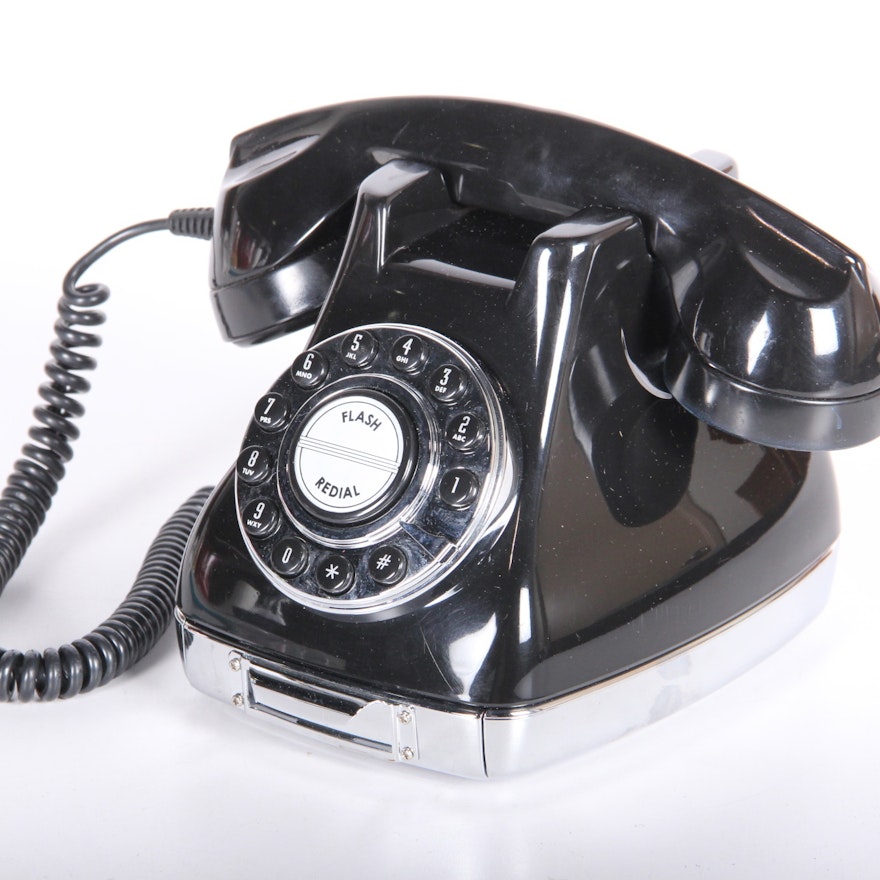 Pottery Barn Push Button Telephone Ebth