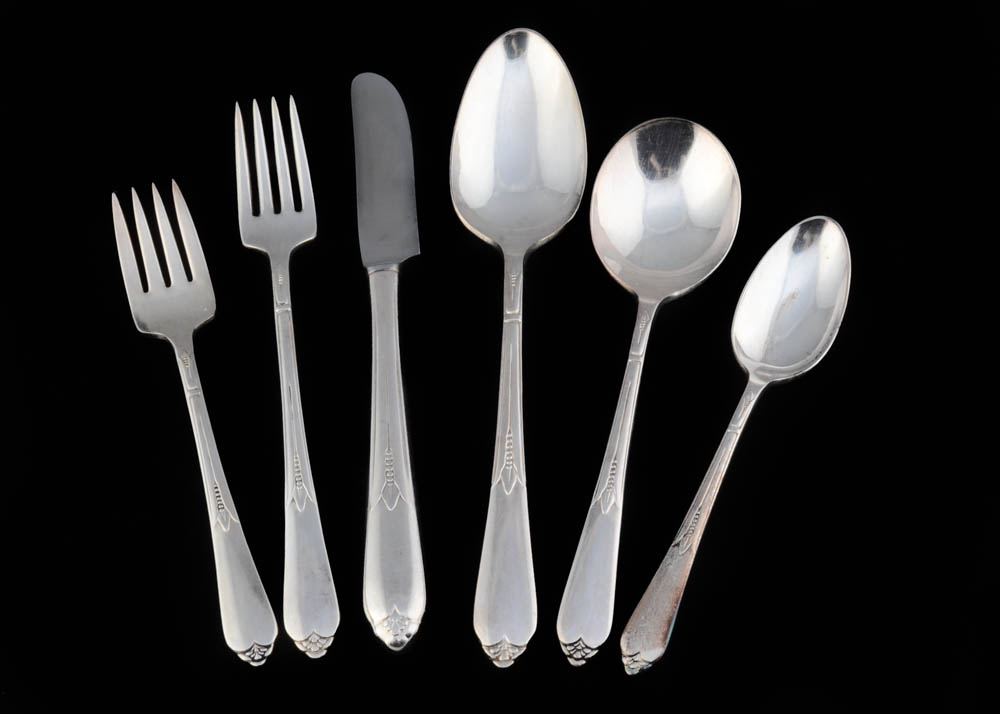 International Silver "Inspiration" SilverPlate Flatware Set EBTH