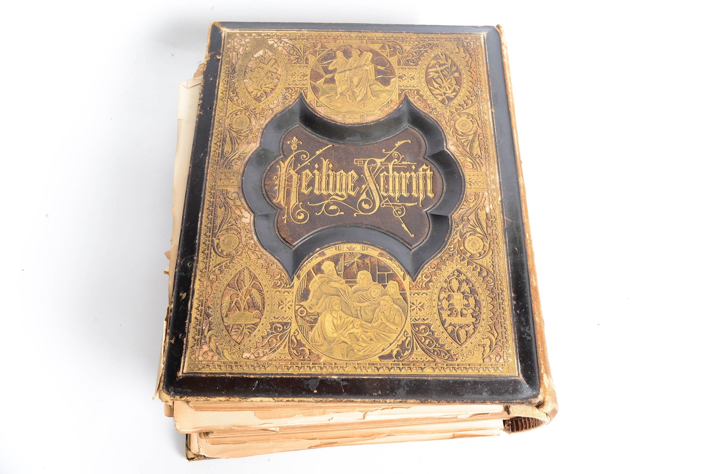 Antique German Family Bible EBTH antique-german-family-bible-ebth