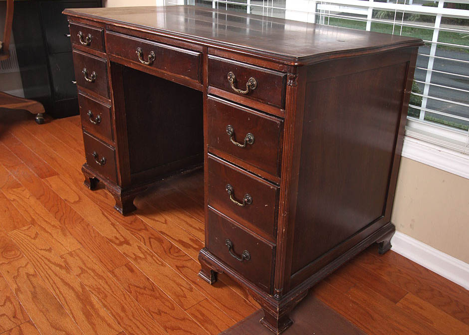 Walnut Federal Desk by Maddox Table Company EBTH
