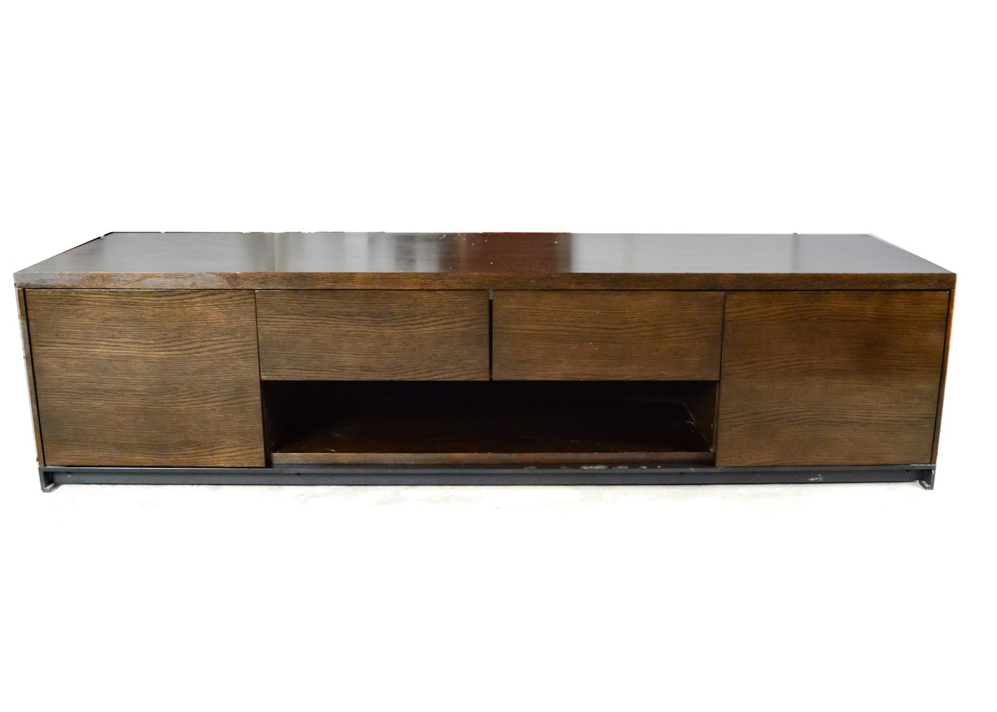 Low Storage Console with Hinged Doors : EBTH Low Storage Console with Hinged Doors : EBTH
