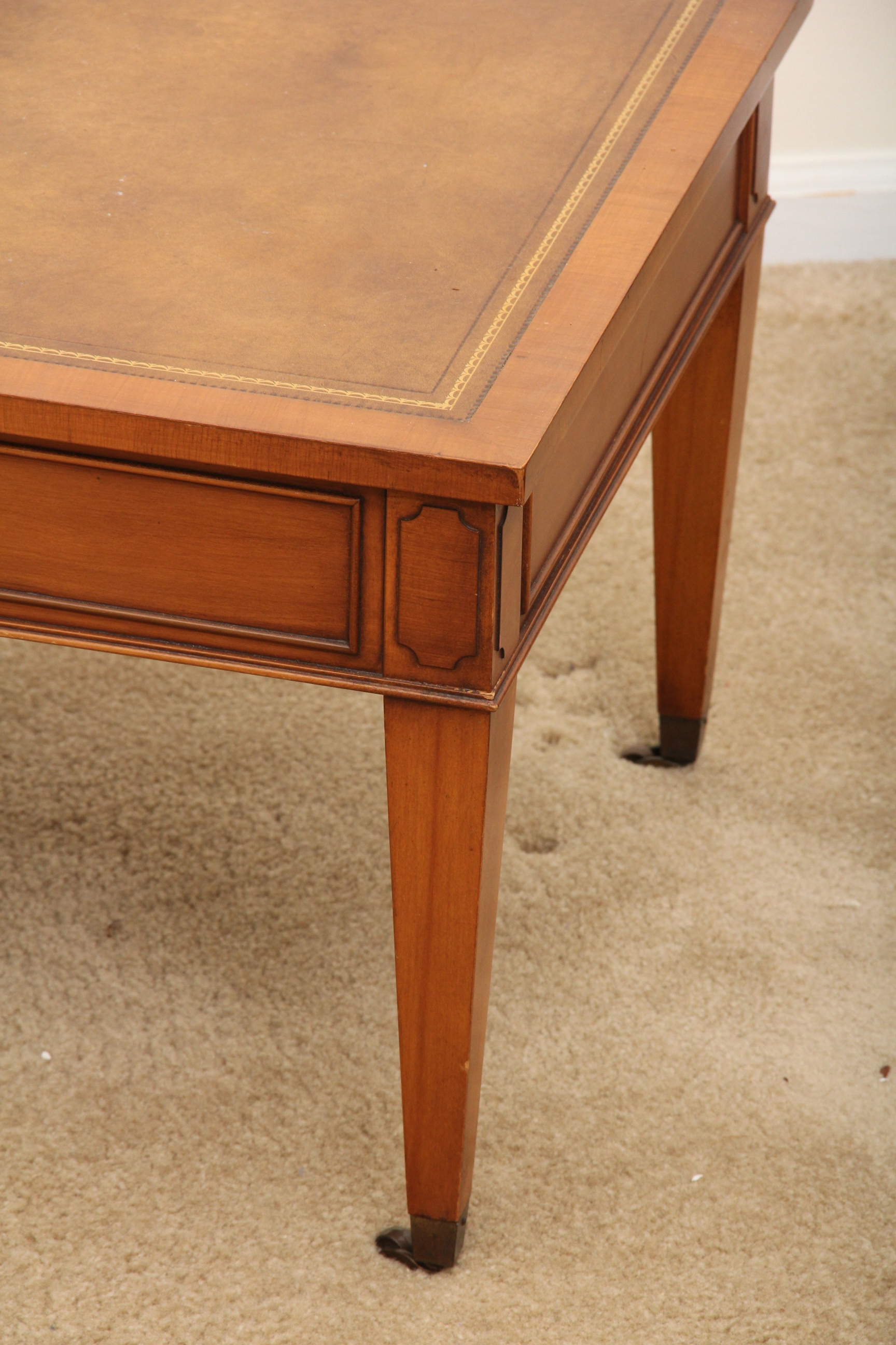 Inlay Coffee Table Vintage Antique Leather Inlay Coffee Table Omero