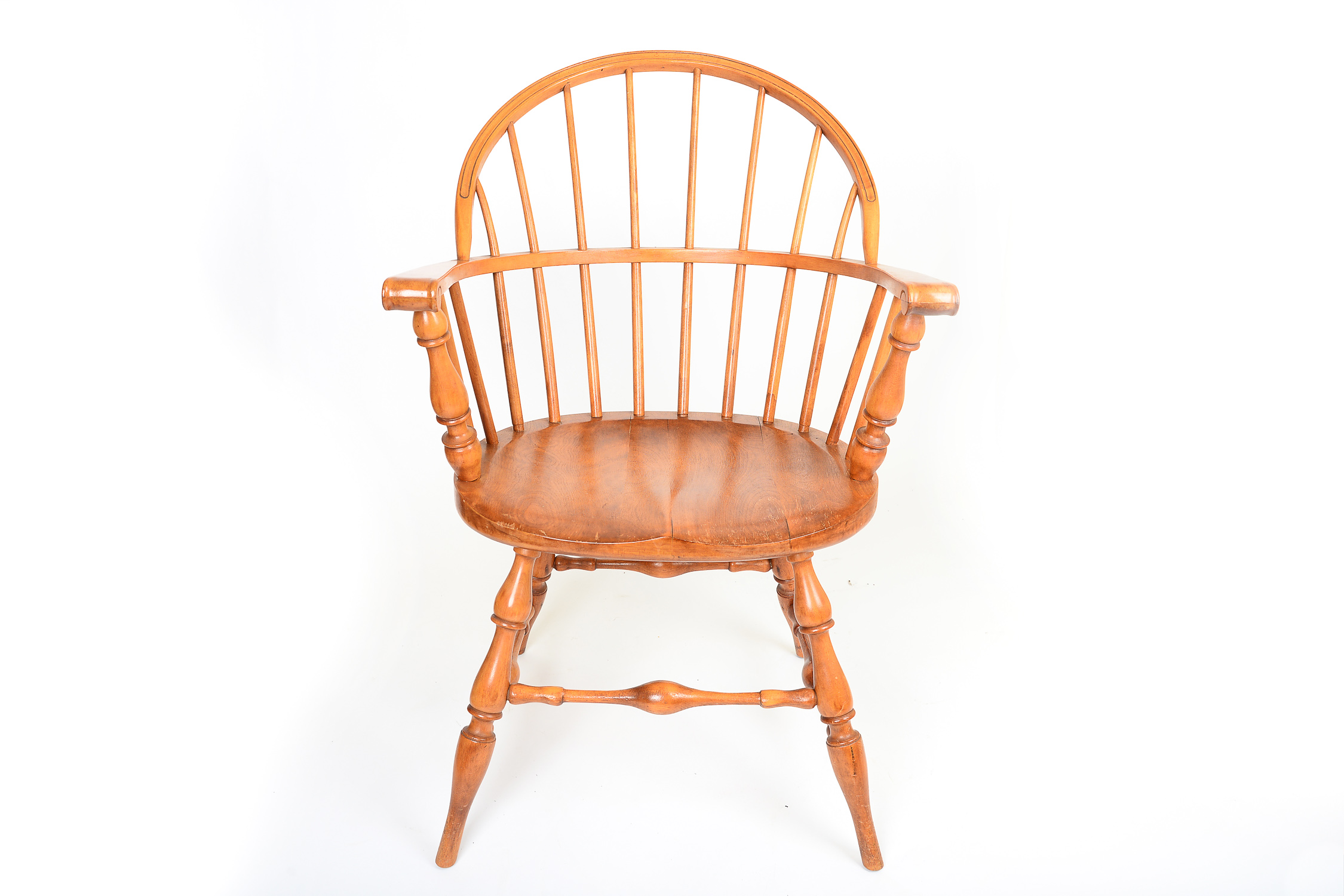 Wooden Paine Furniture Co Windsor Style Hoop Back Chair Ebth