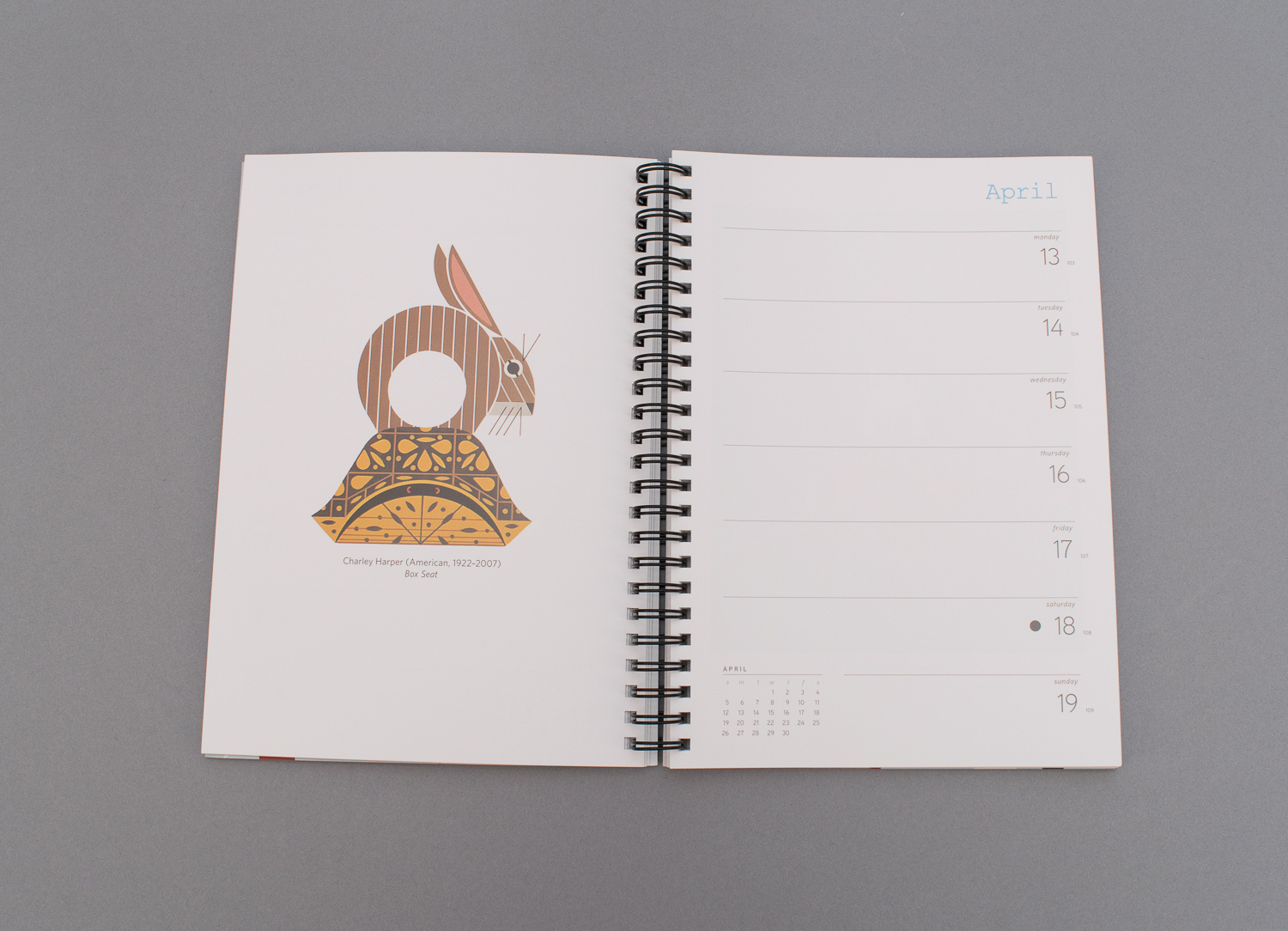 Group of Spiral Bound Charley Harper Calendars EBTH