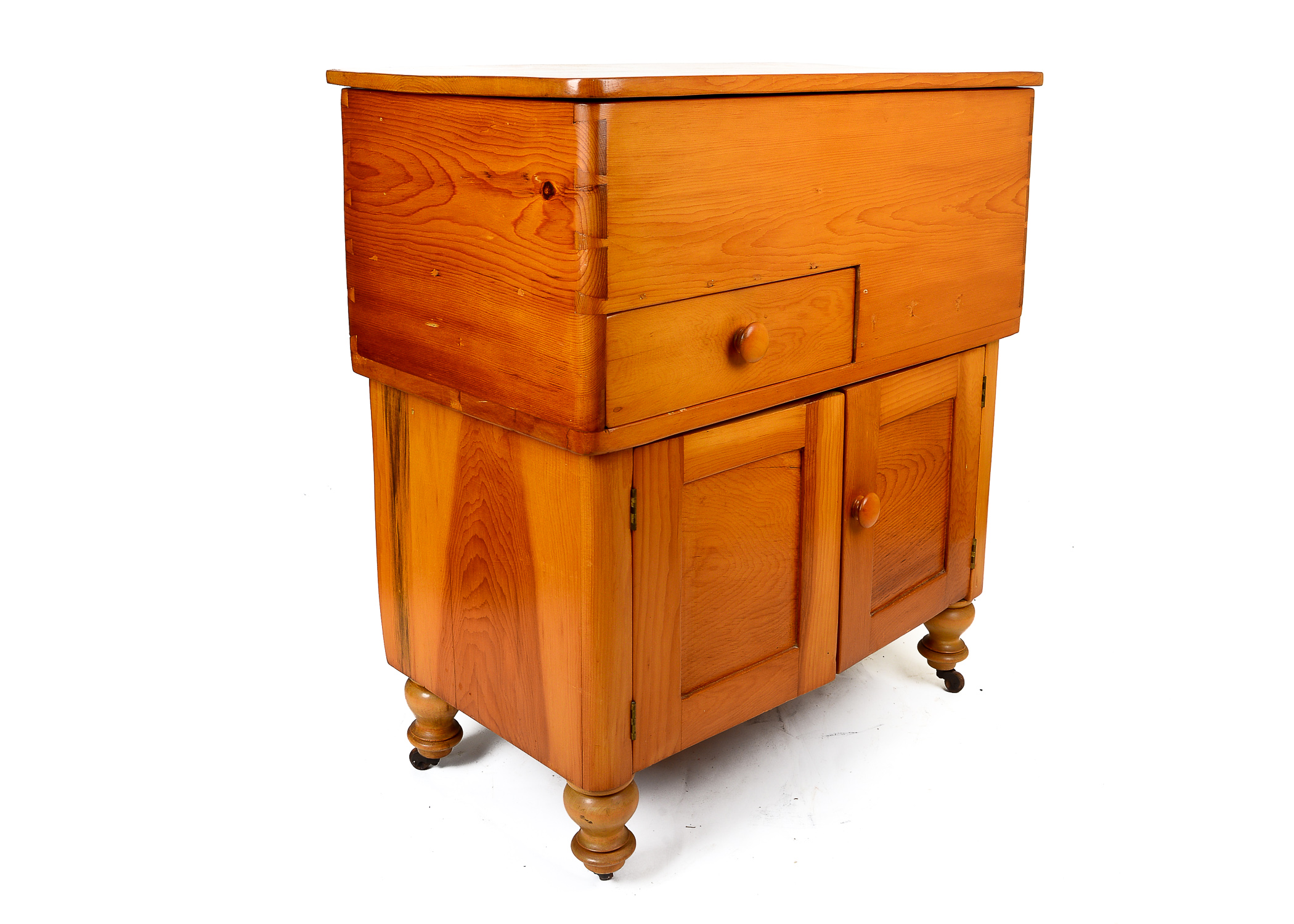 Antique Pine Lift Top Dry Sink