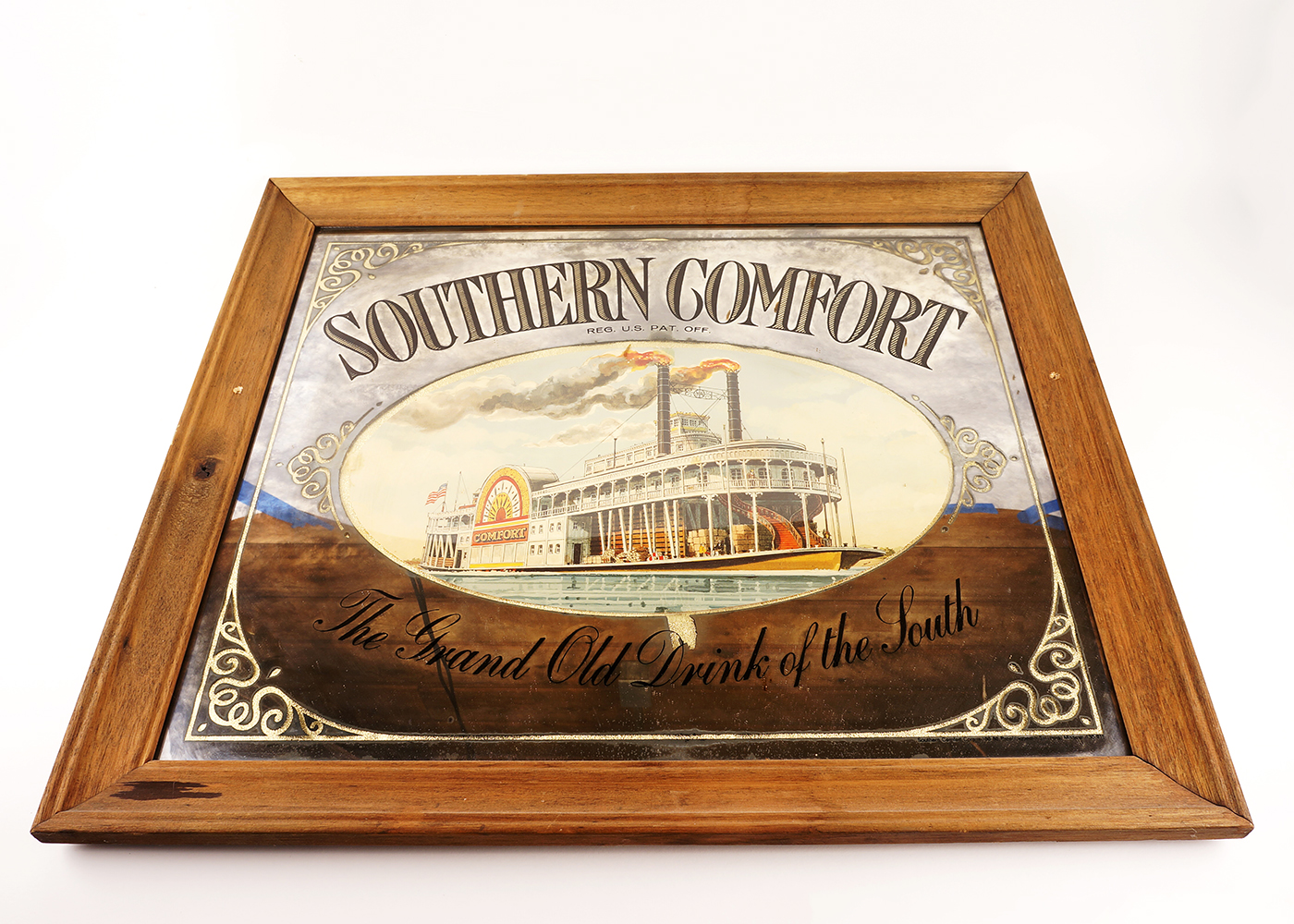 Southern Comfort Bar Mirror Ebth