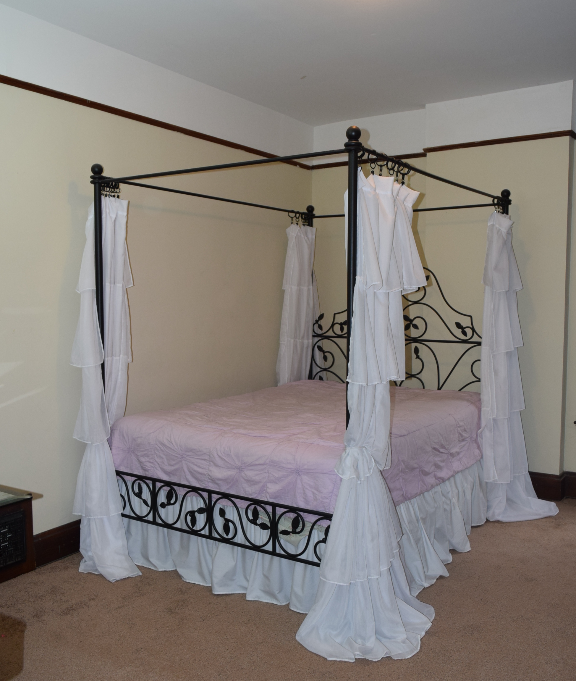 Arhaus Iron Princess Bed with Drapes EBTH