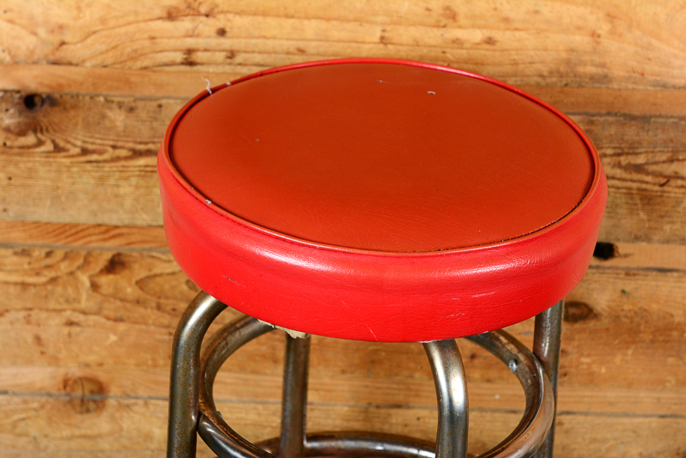 Round Red Bull Bar Table and Stools EBTH