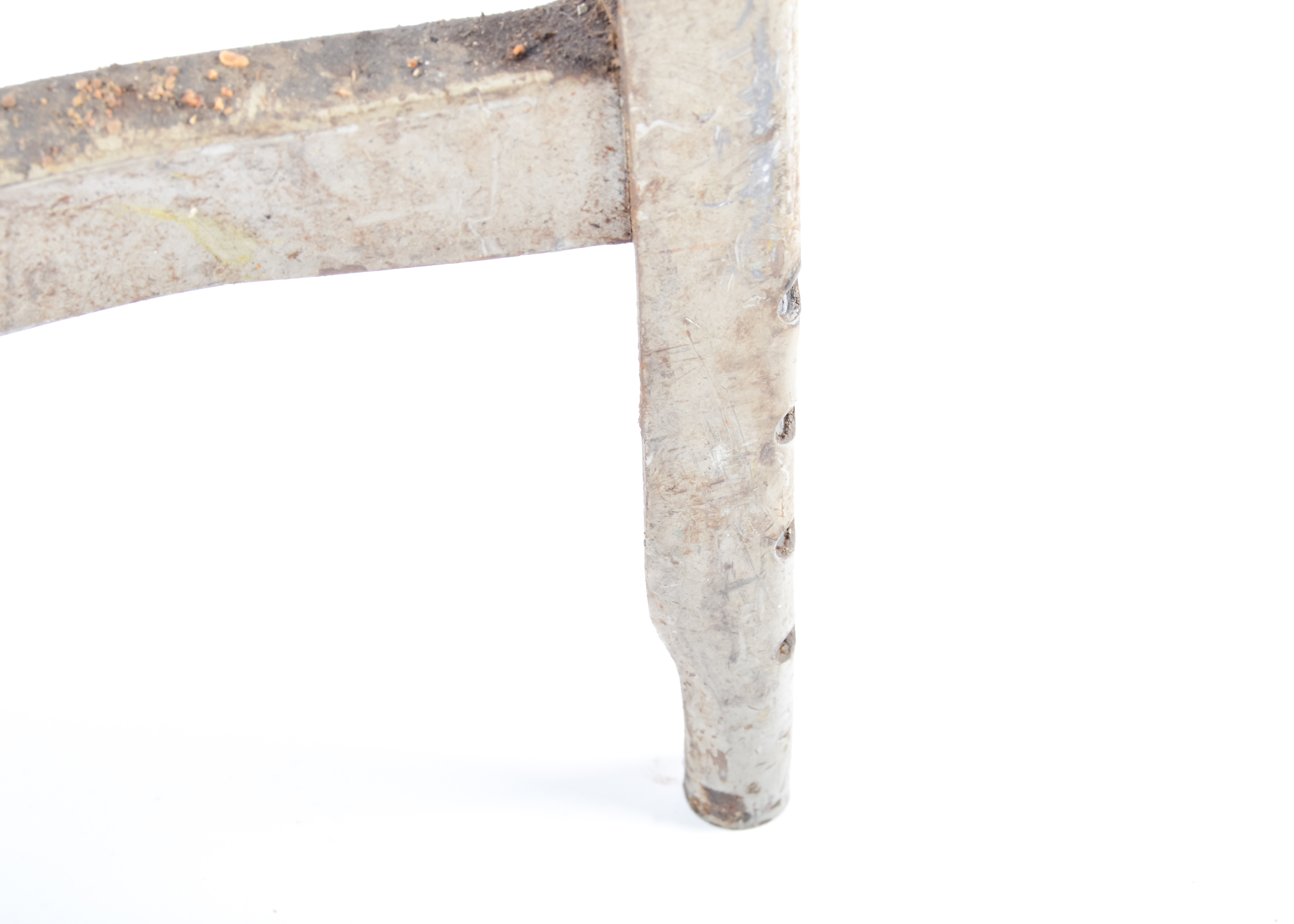 Trio of Industrial Pressed Metal Bar Stools EBTH