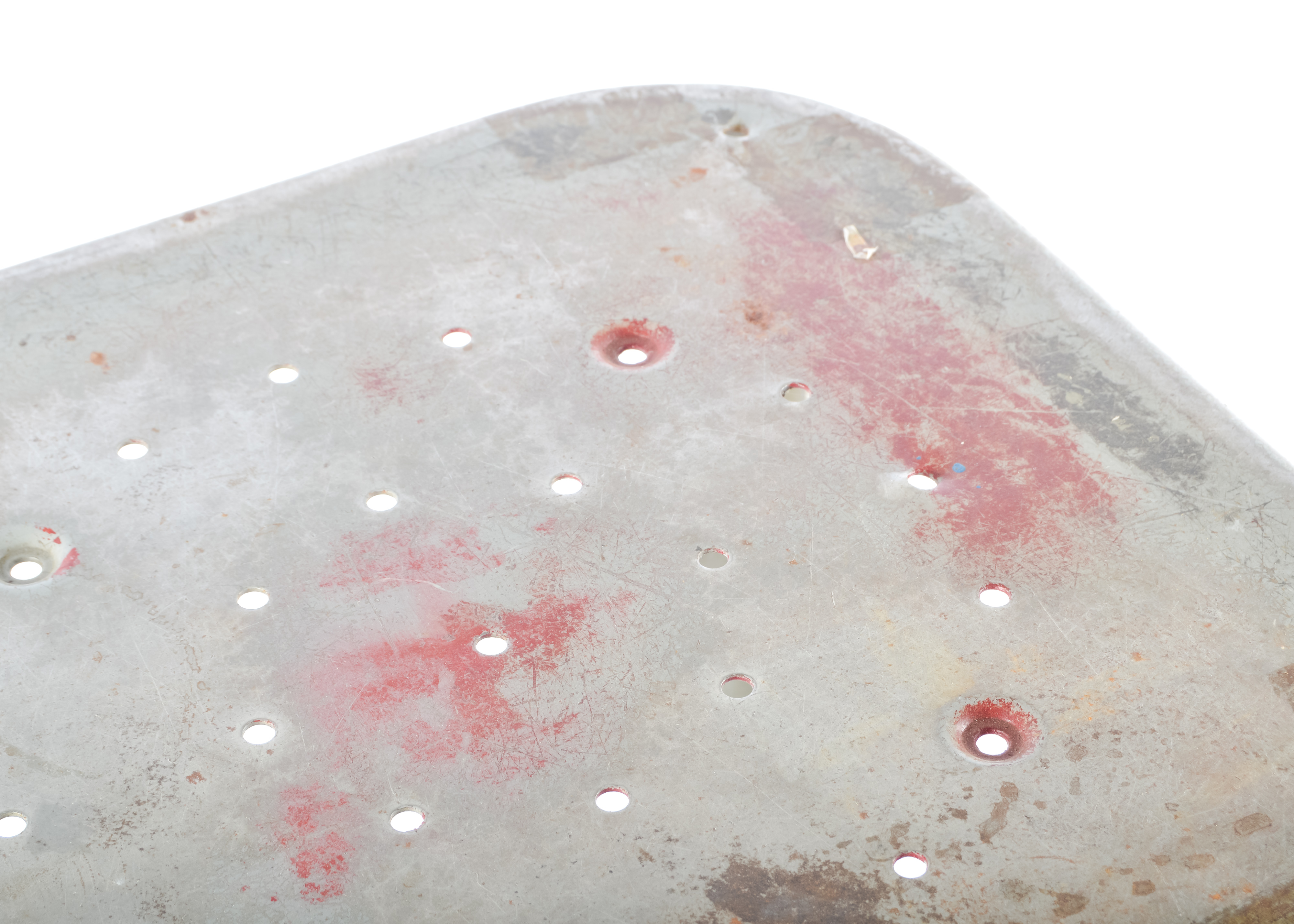 Trio of Industrial Pressed Metal Bar Stools EBTH