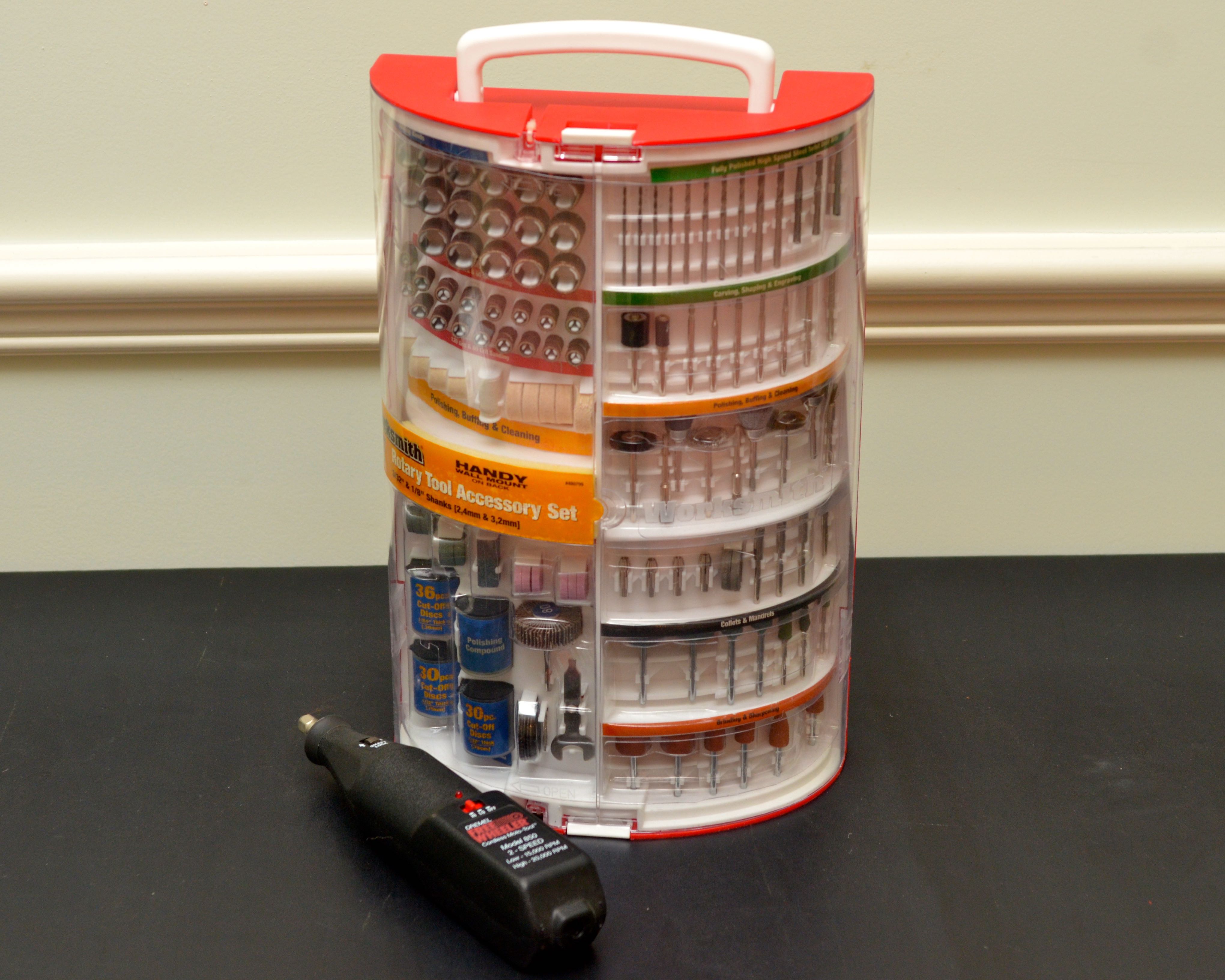 Worksmith Rotary Tool Accessory Set and Dremel EBTH