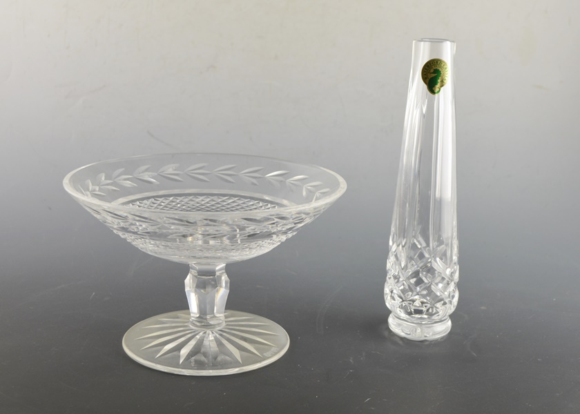 Waterford Crystal Bud Vase and Waterford Crystal Candy Dish EBTH