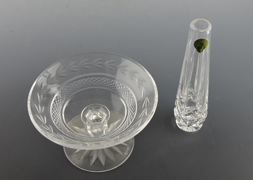 Waterford Crystal Bud Vase and Waterford Crystal Candy Dish EBTH