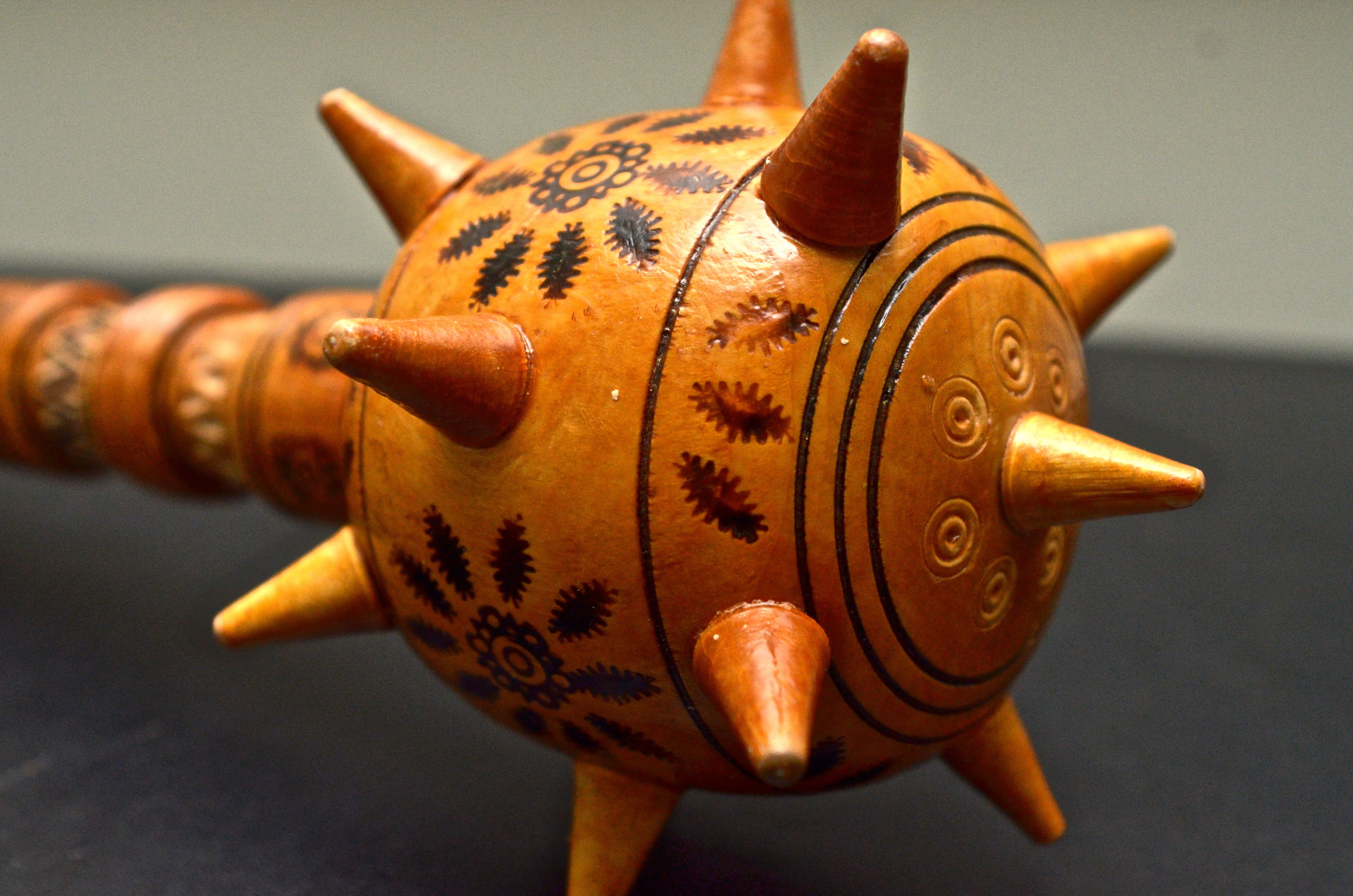 Kenyan Spiked Wooden Mace EBTH