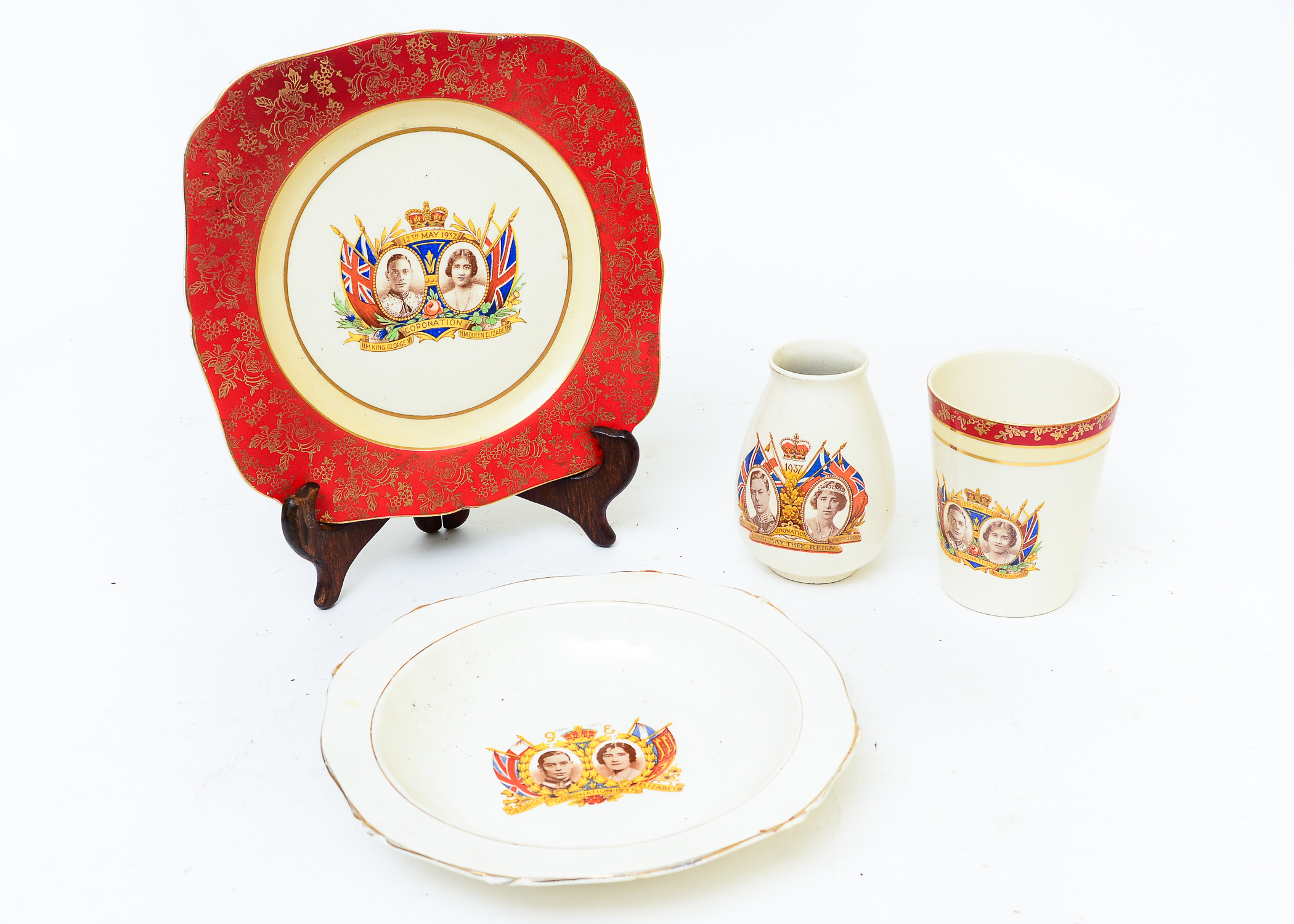 1937 King George VI and Queen Elizabeth Coronation Tableware | EBTH