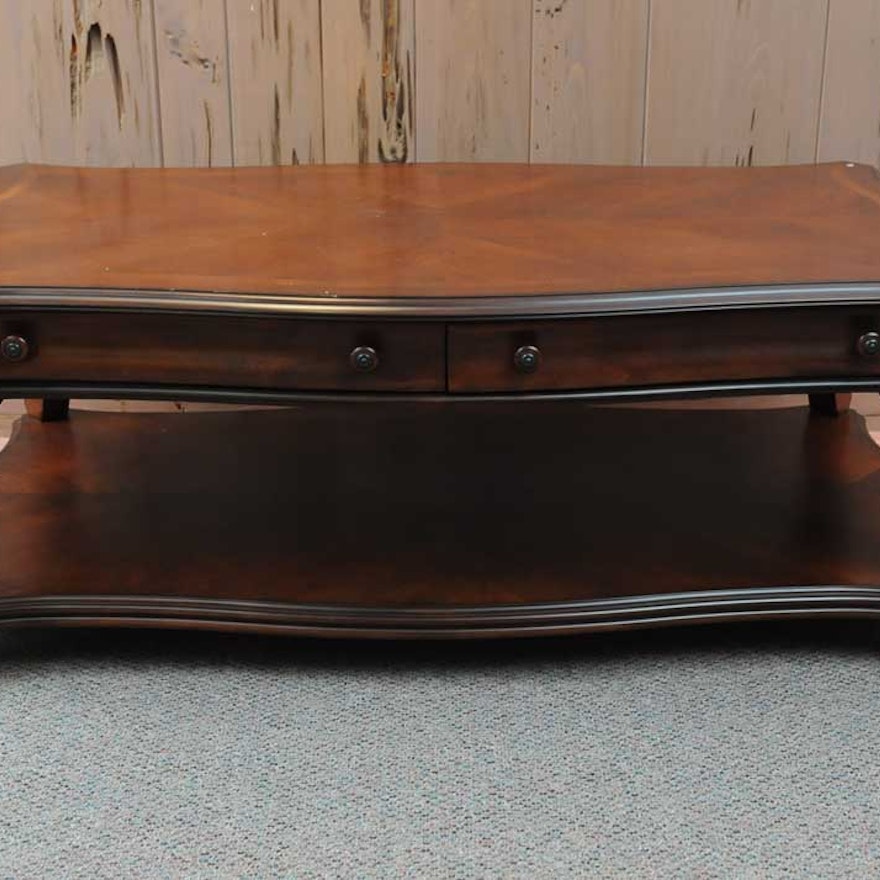 american signature mahogany coffee table : ebth