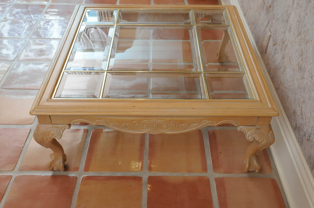 Glass Insert Coffee Table EBTH