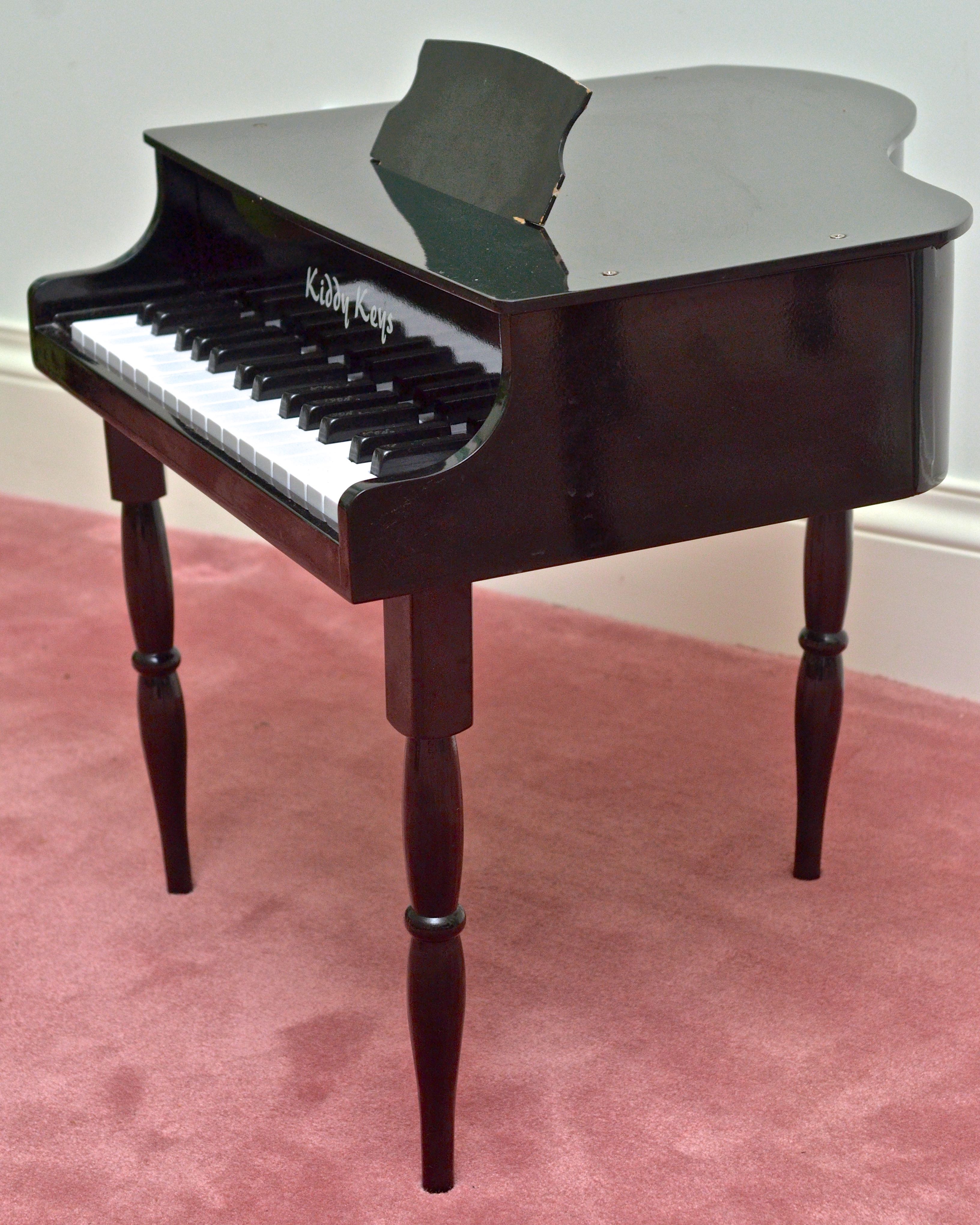 Kiddy Keys Toy Baby Grand Piano with Bench EBTH