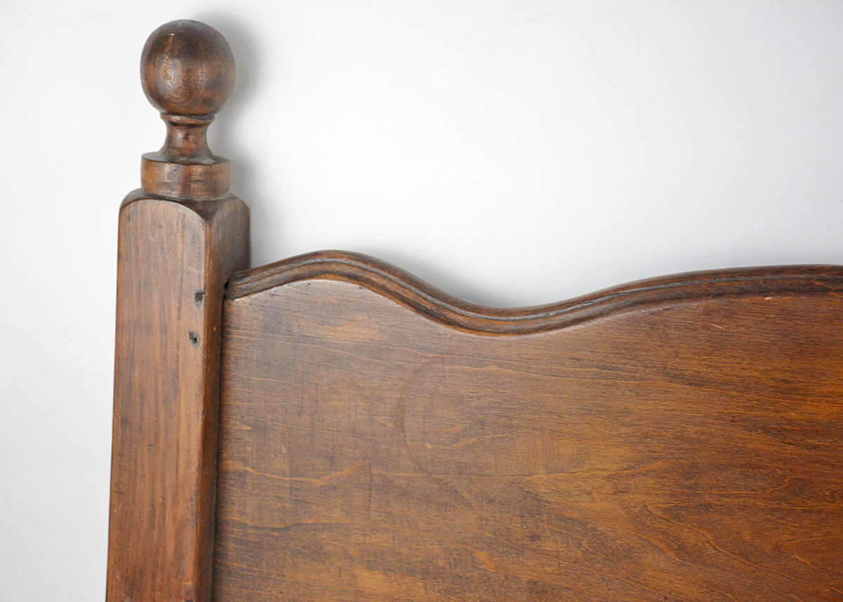 Antique Wooden Twin Bed EBTH