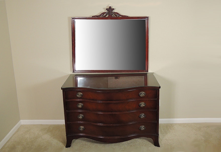 Drexel Mahogany Dresser With Mirror Ebth