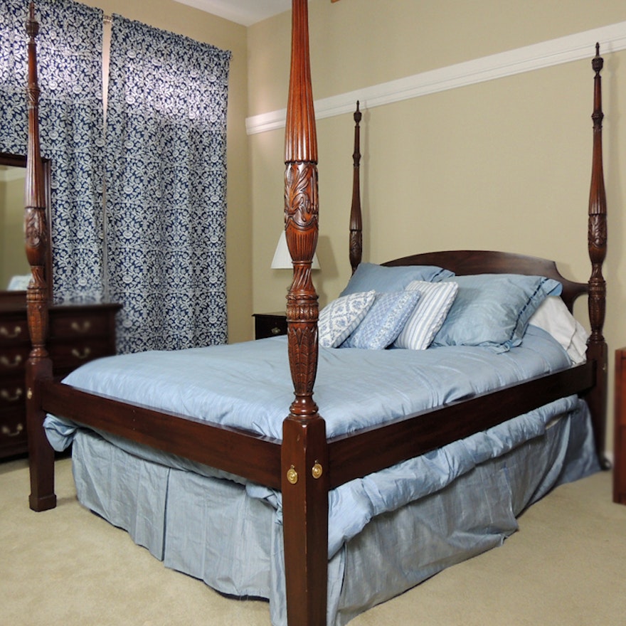 Henkel Harris Mahogany Rice Bed Ebth Henkel Harris Mahogany Rice Bed