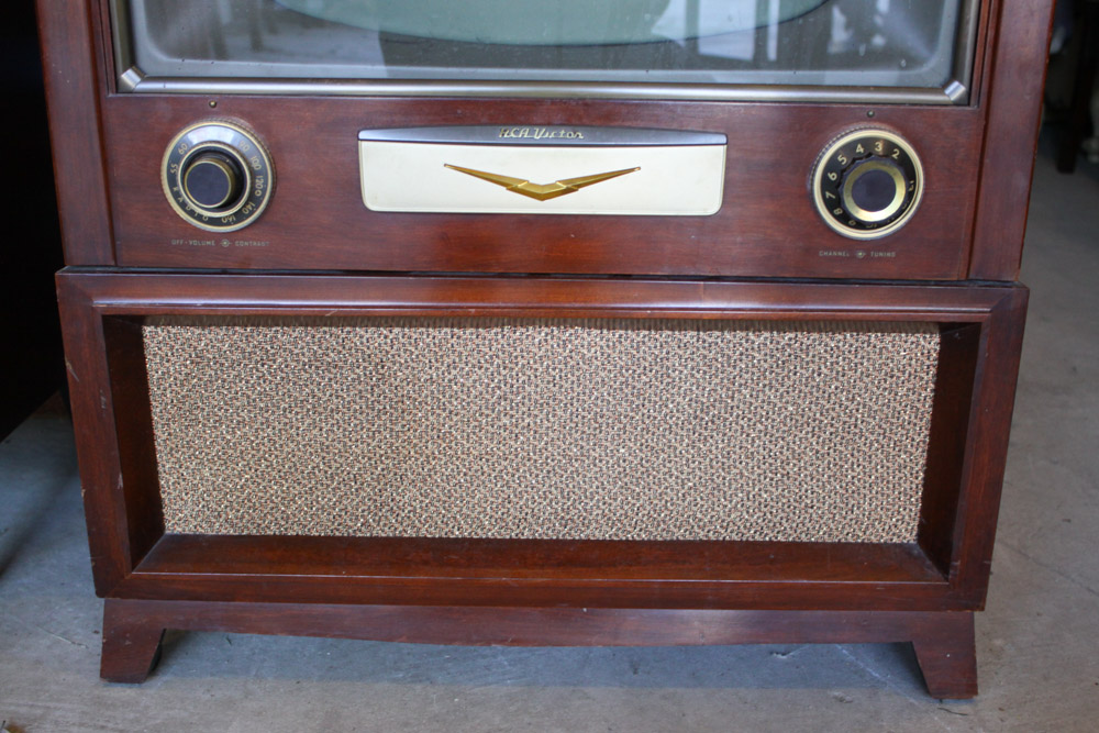 1950s RCA Victor CRT TV Console with Record Player EBTH