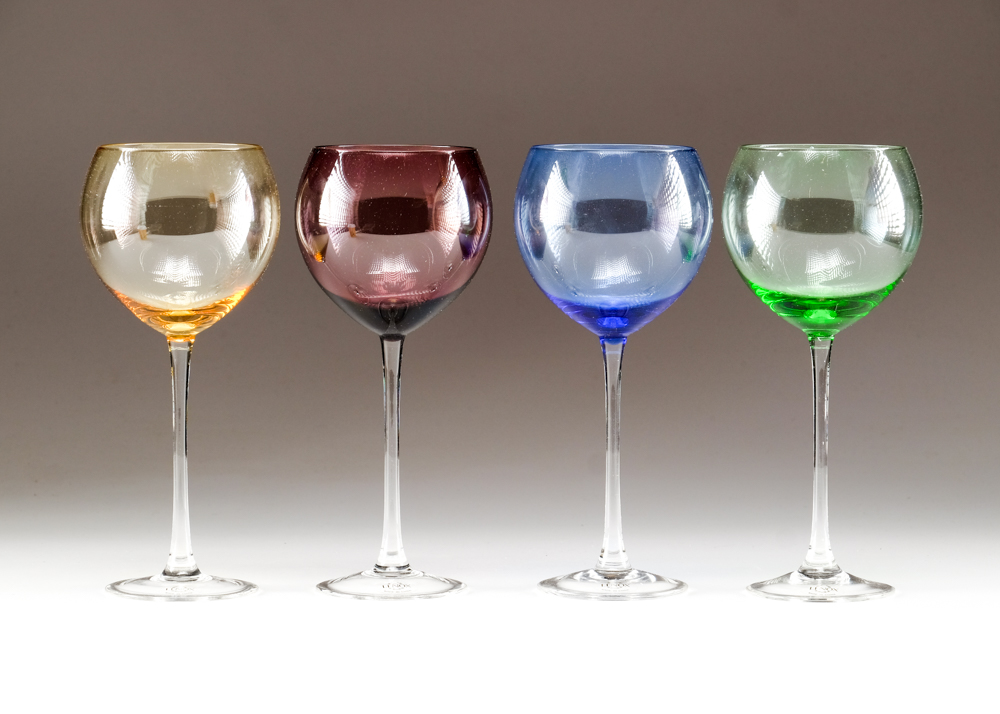 Lenox Color Gems Balloon Wine Glasses EBTH