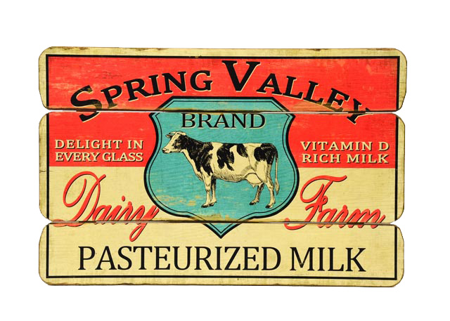 Reproduction Spring Valley Dairy Advertising Board | EBTH