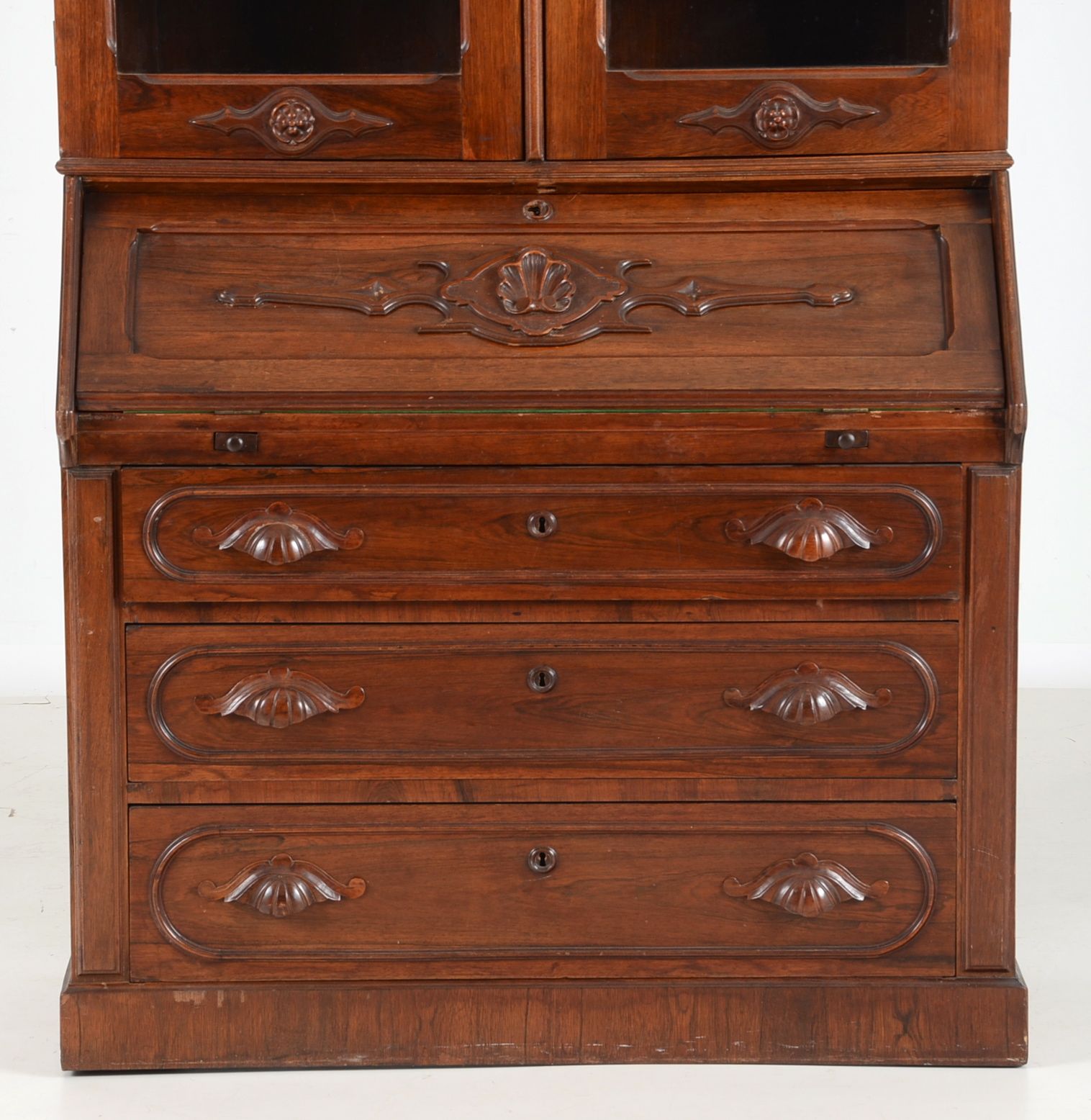 Rosewood Victorian Secretary Bookcase EBTH