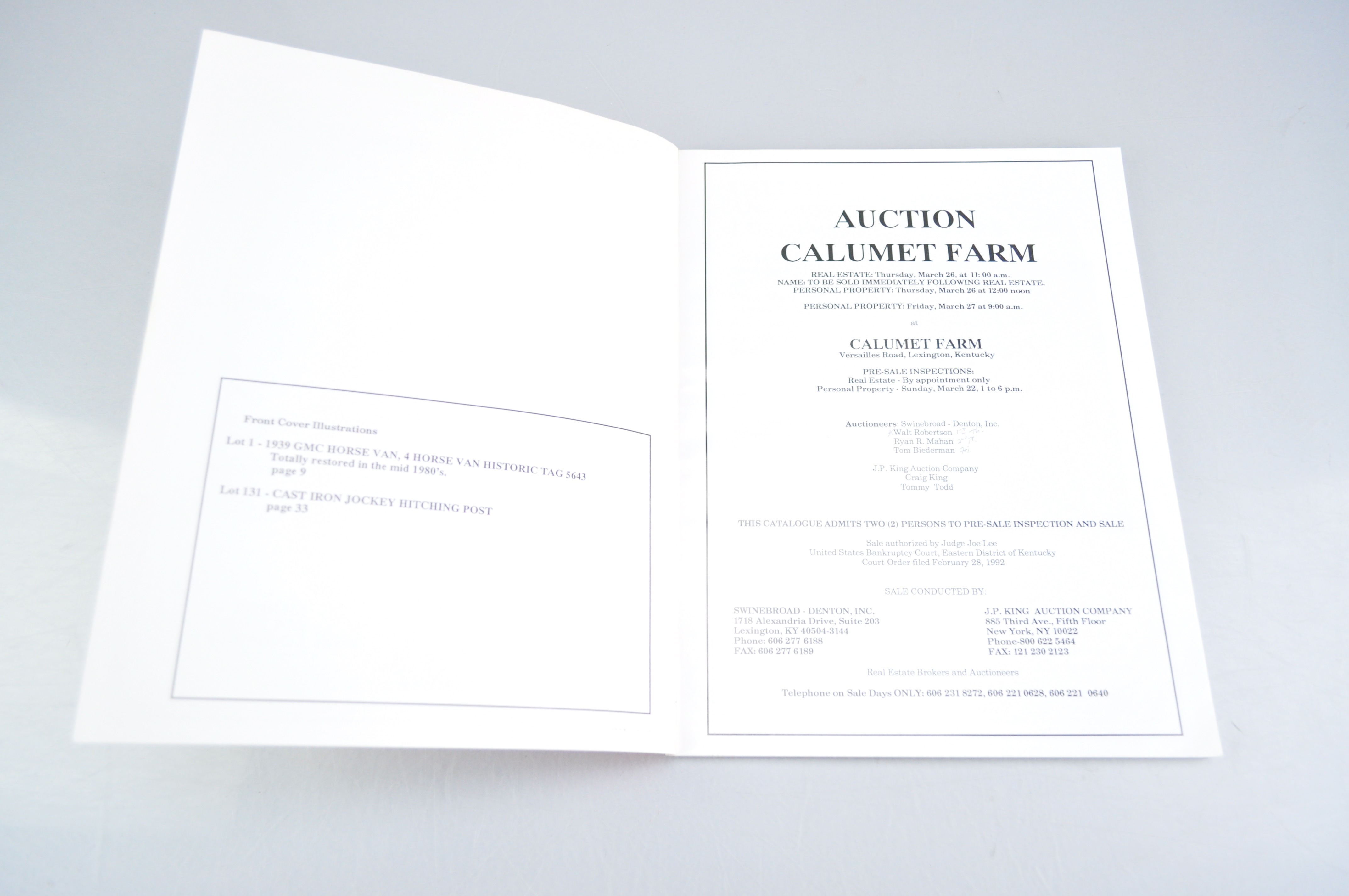 Calumet Farms Collection EBTH