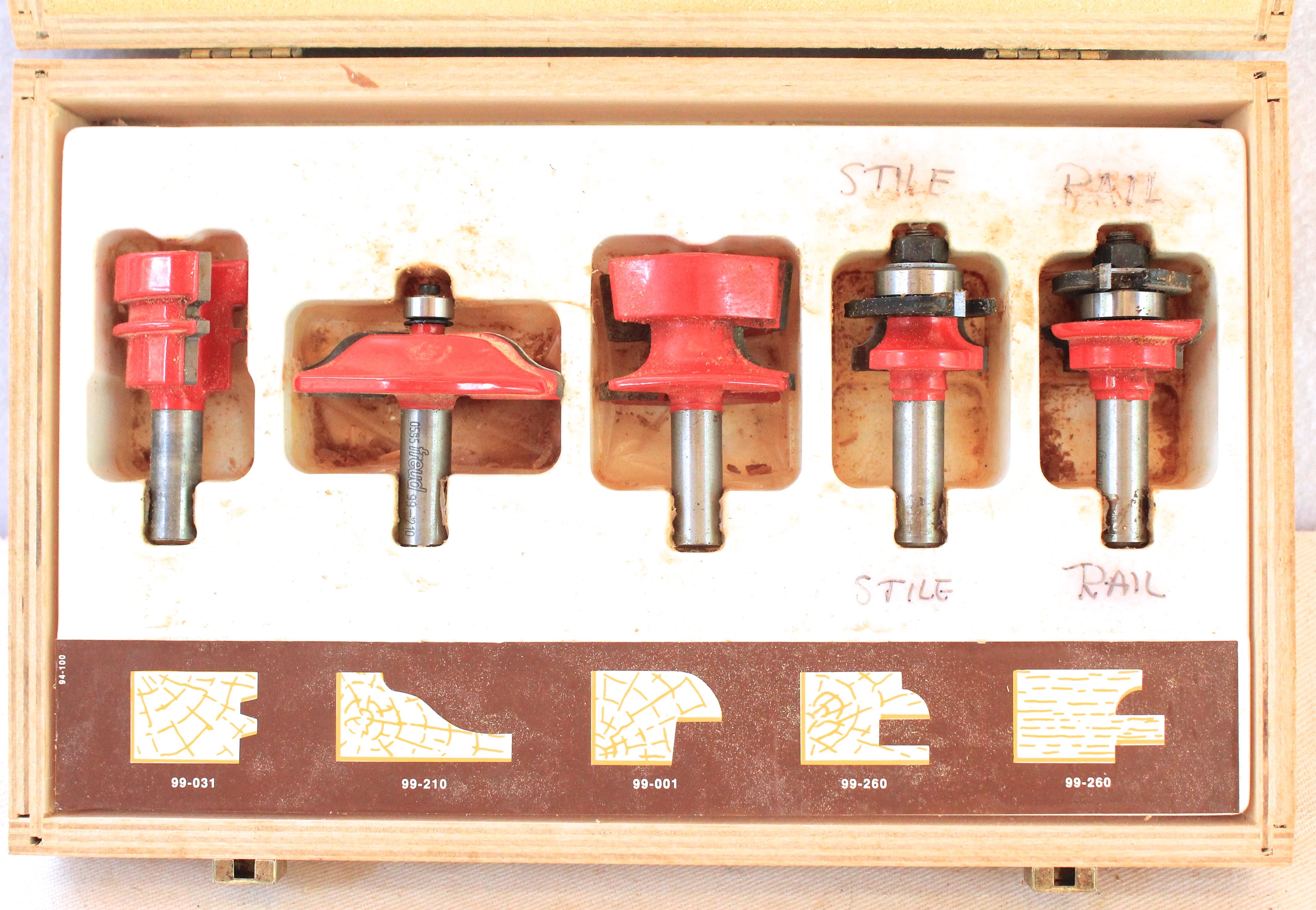 Freud 94100 FivePiece Door Router Bit Set EBTH