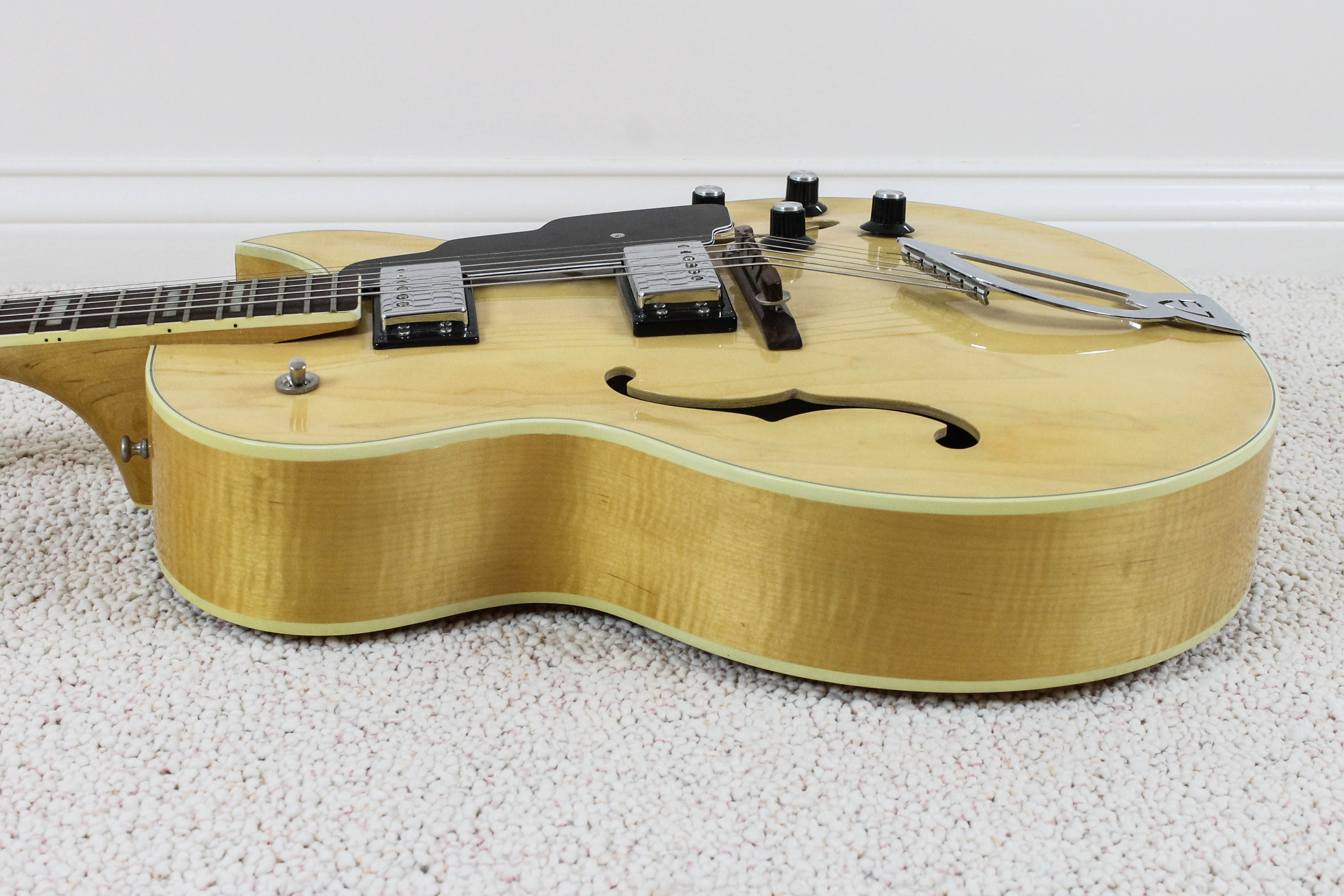 Vintage Guild CE 100D Hollow Body Electric Guitar With Case EBTH