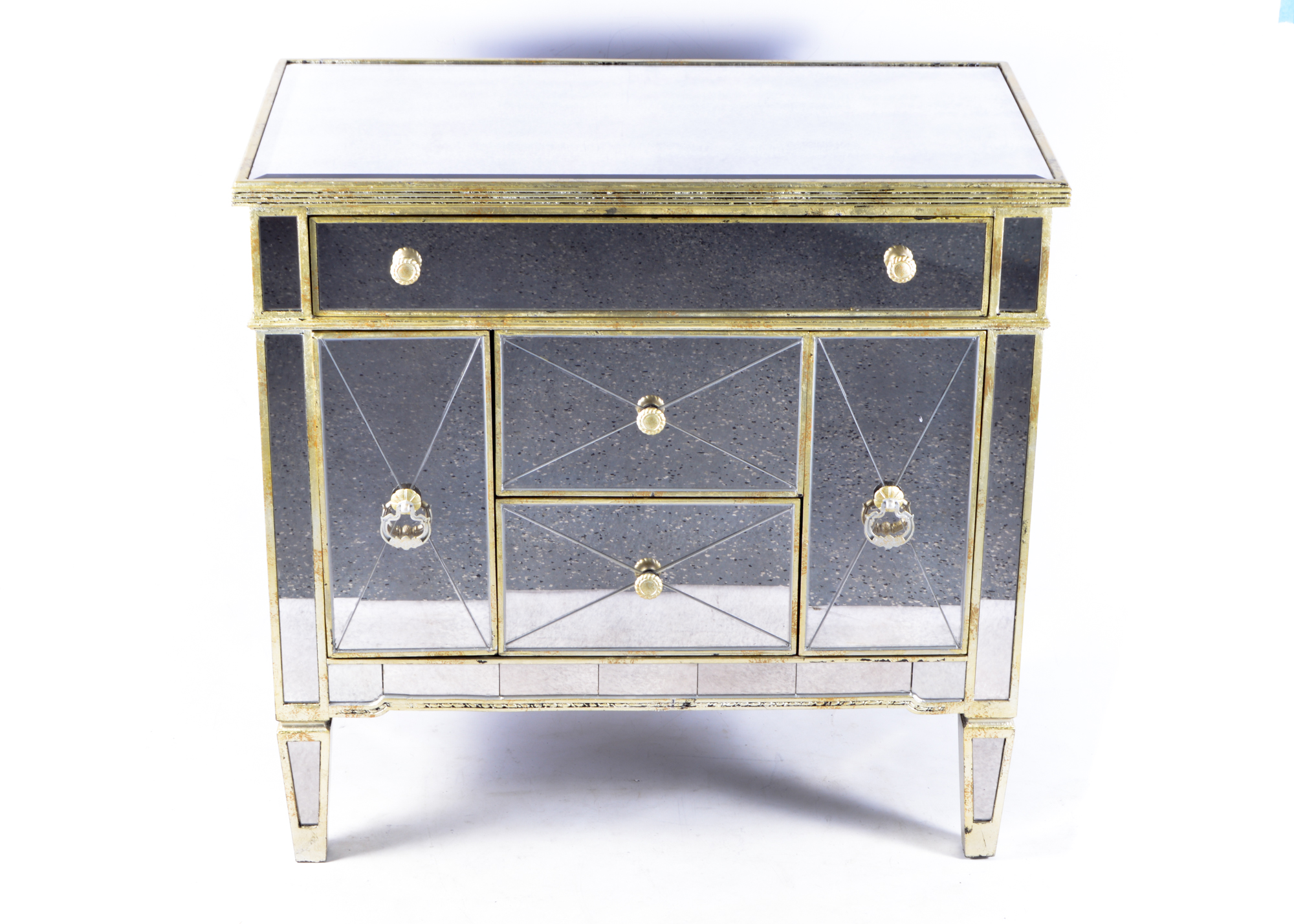 Horchow Amelie Small Mirrored Chest EBTH