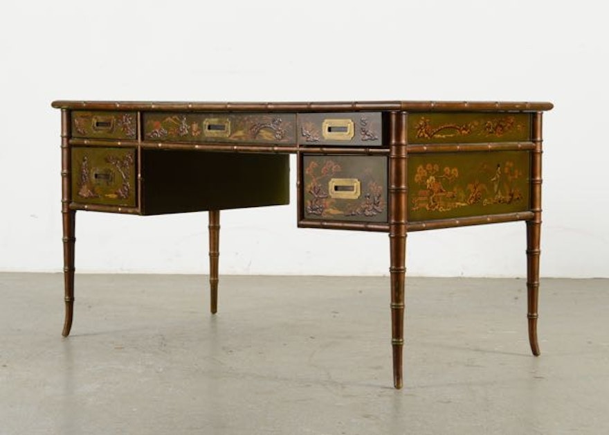 Asian Inspired Desk By Drexel Furniture Ebth