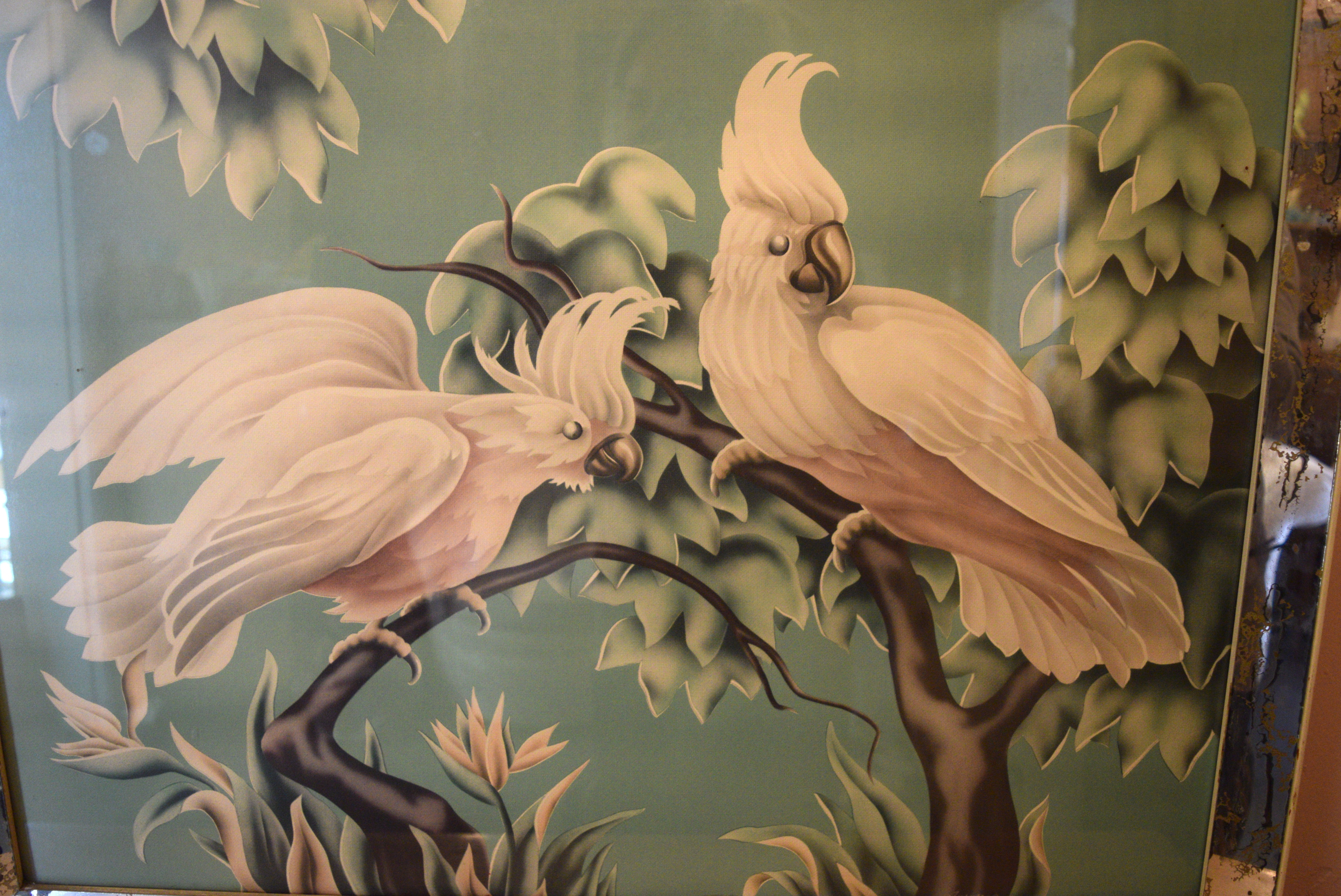 Vintage Turner Cockatoo Offset Lithograph EBTH