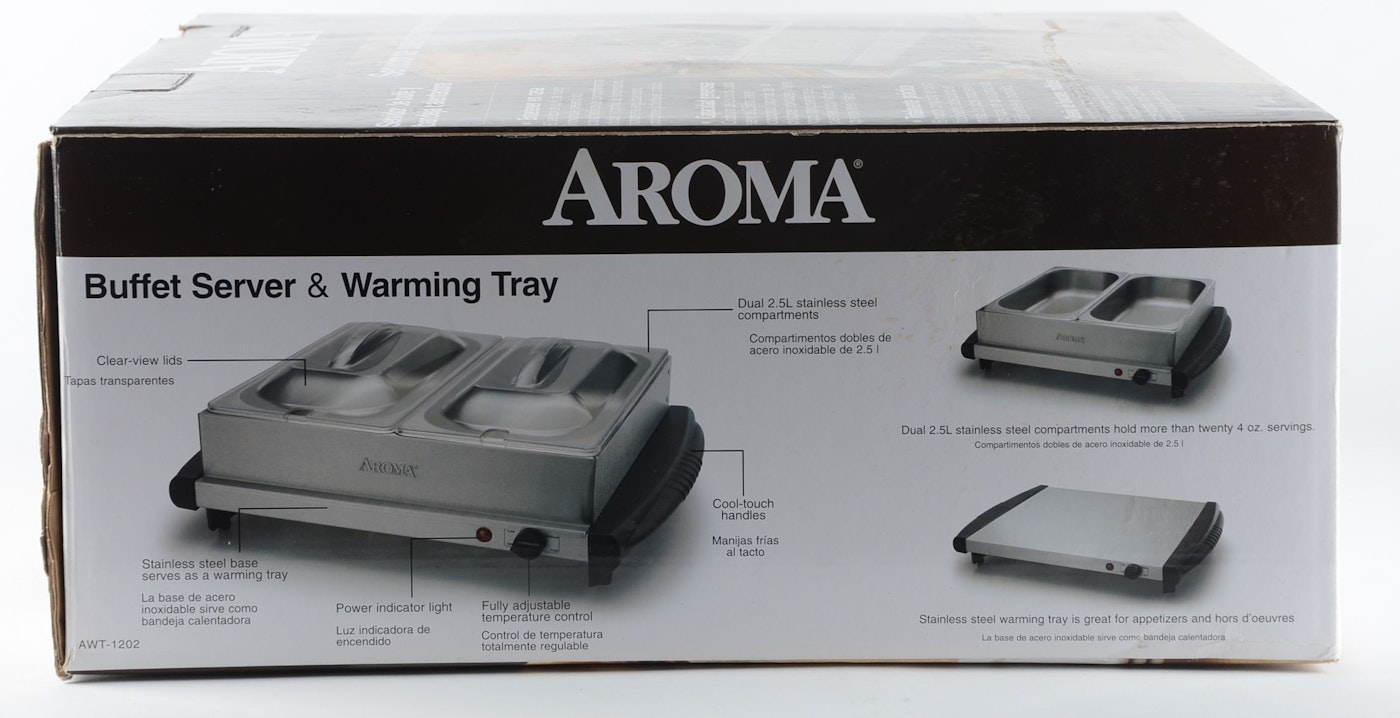 Aroma Buffet Server and Warming Tray | EBTH Aroma Buffet Server And Warming Tray