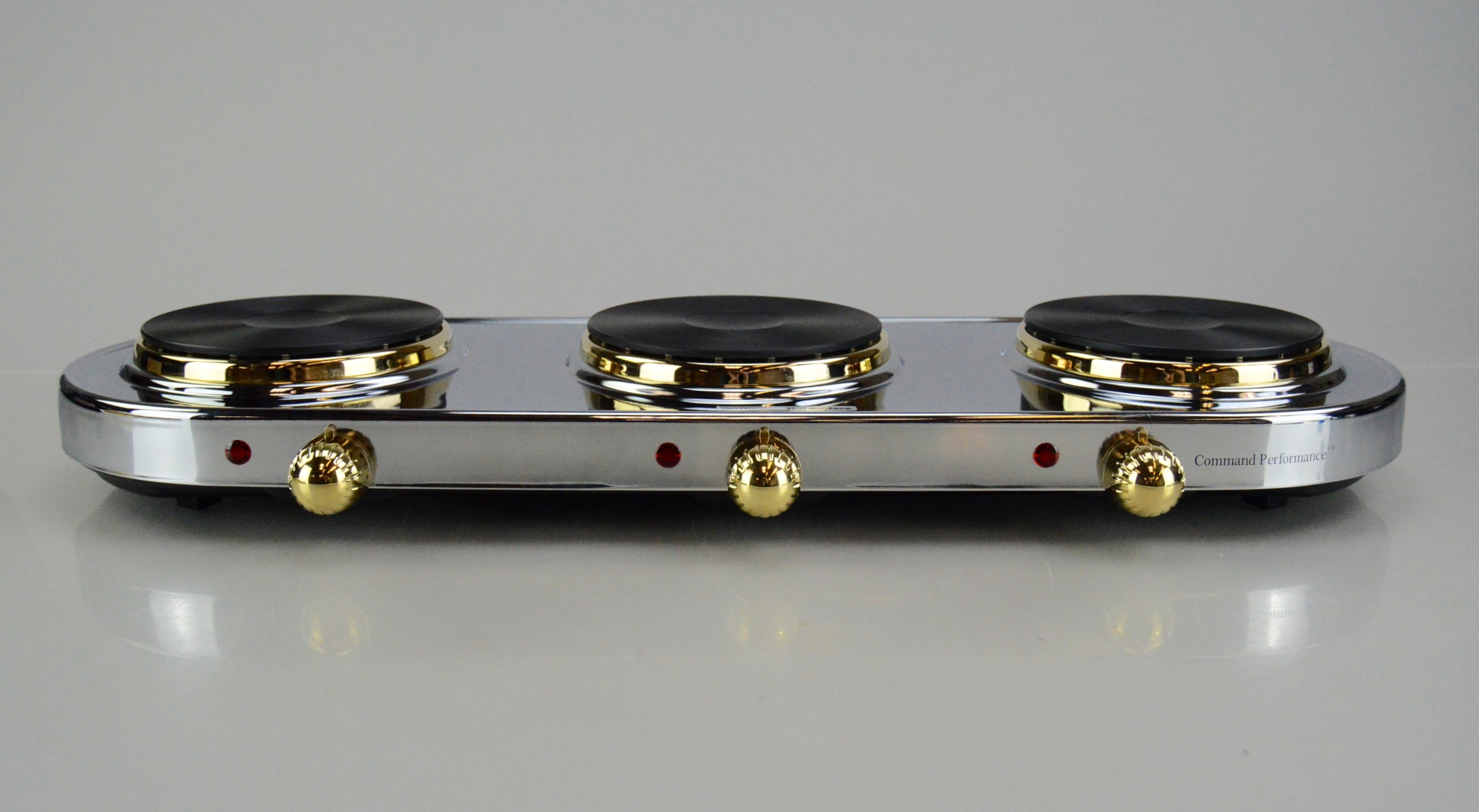 Cuisine Cookware Command Performance Triple Burner Buffet Set EBTH