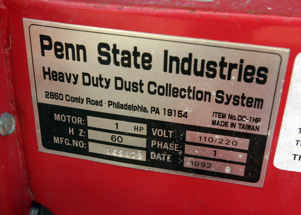 Penn State Industries Dust Collector EBTH