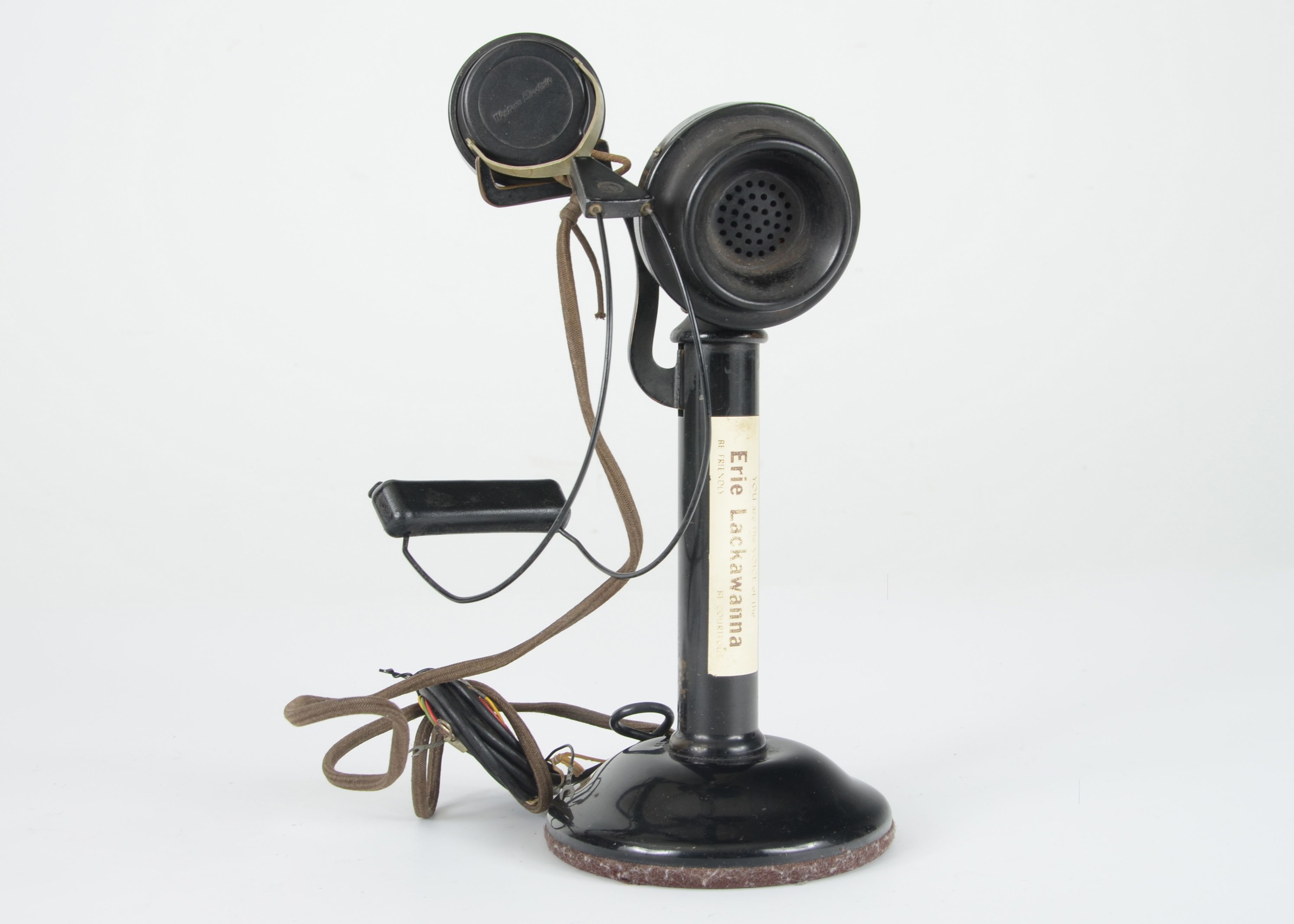 1915 Western Electric Candlestick Telephone With Operator Headset EBTH