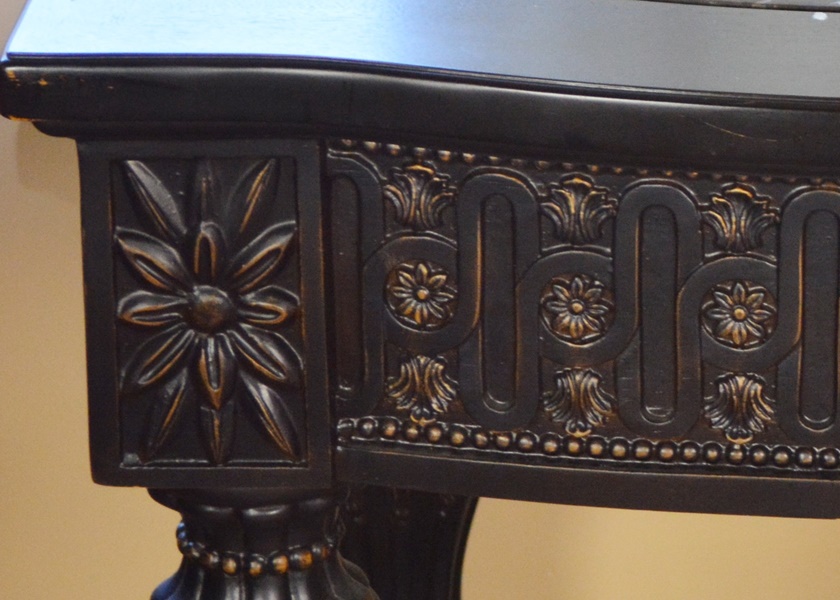 Pair of Ornately Carved End Tables | EBTH