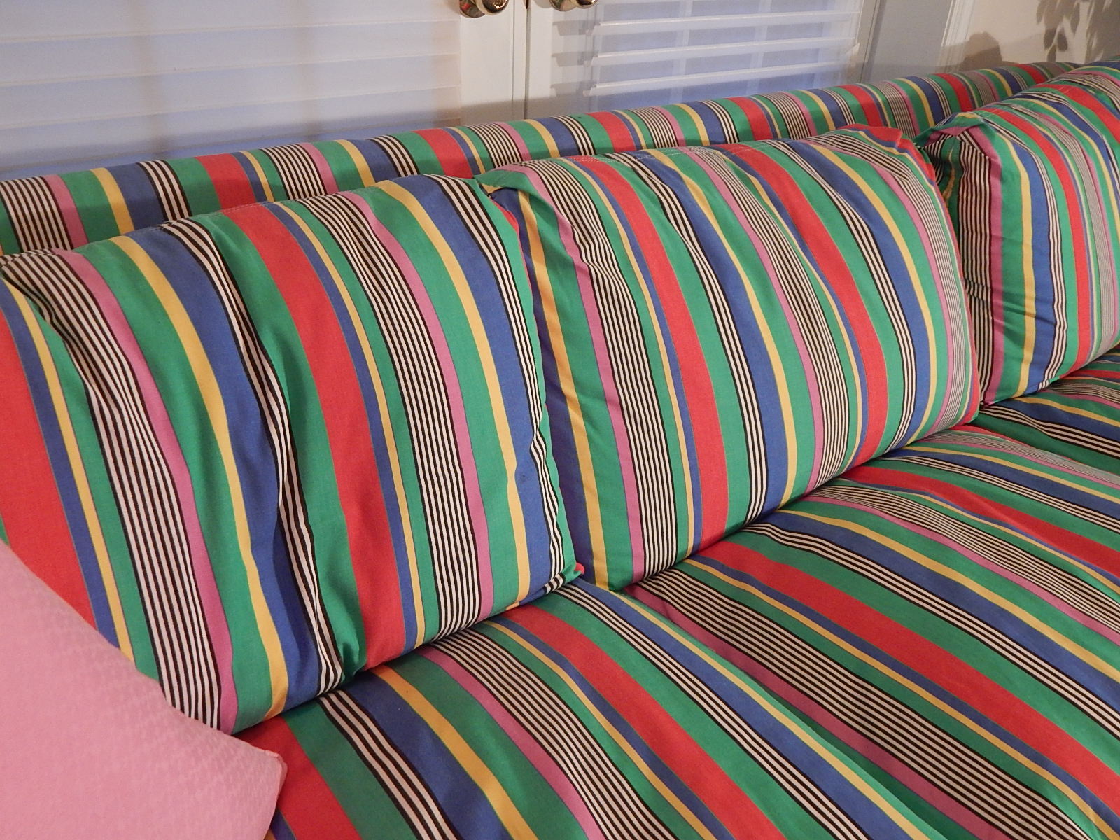 Striped Down Filled Sleeper Sofa Bed EBTH