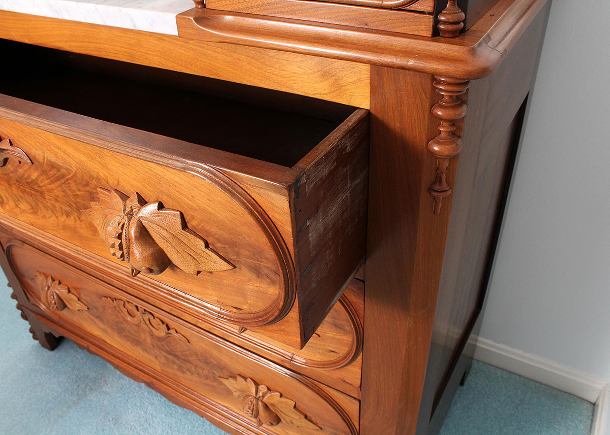 Eastlake Victorian Marble Top Dressing Stand EBTH